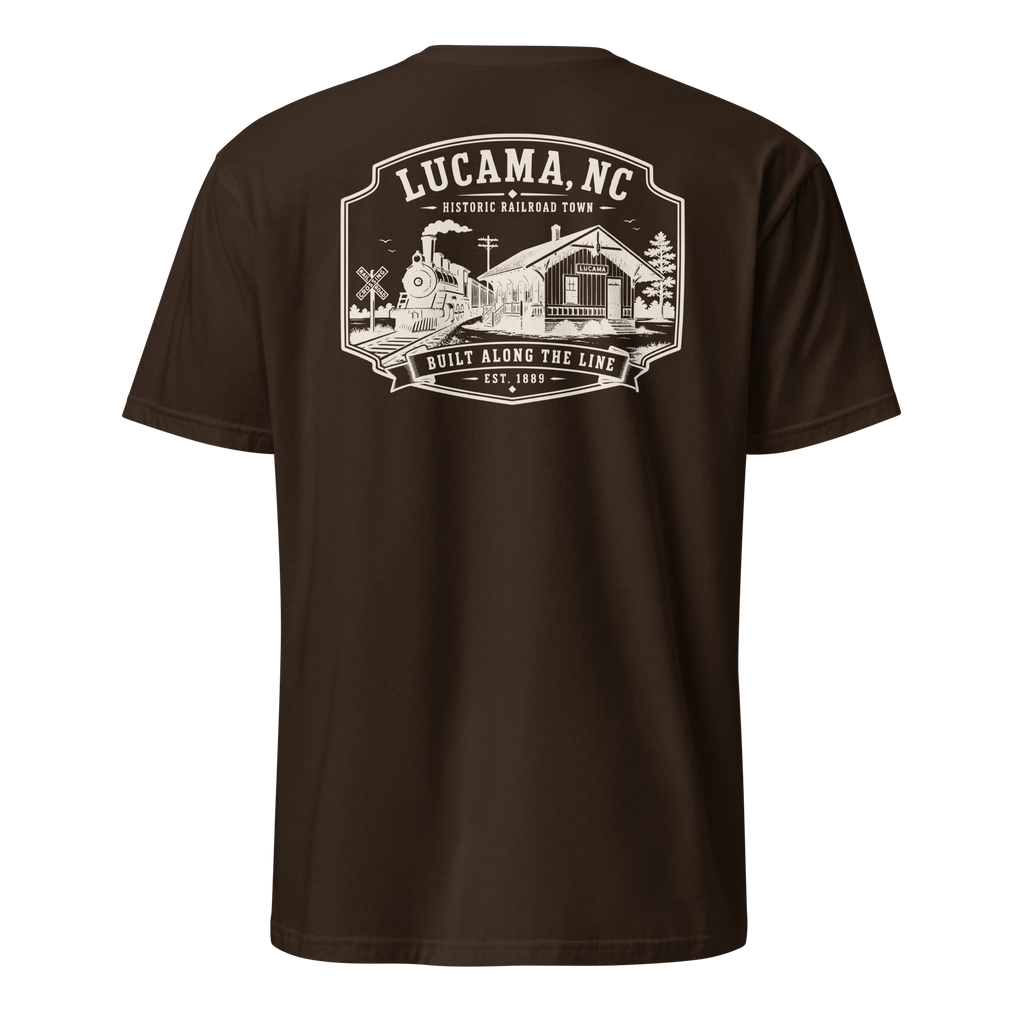 Lucama, NC - Built Along The Line - Unisex T-Shirt