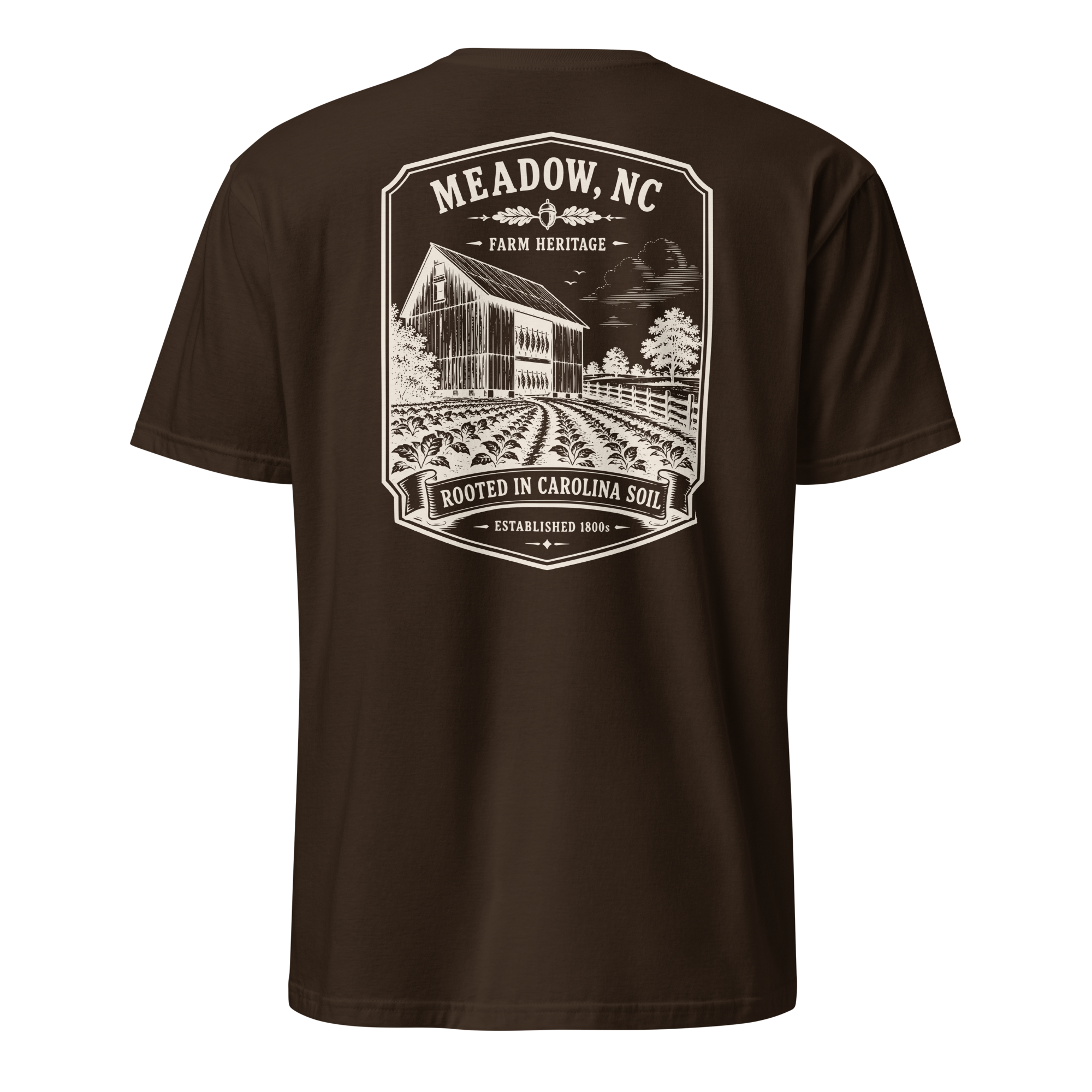 Meadow, NC - Rooted In Carolina - Unisex T-Shirt