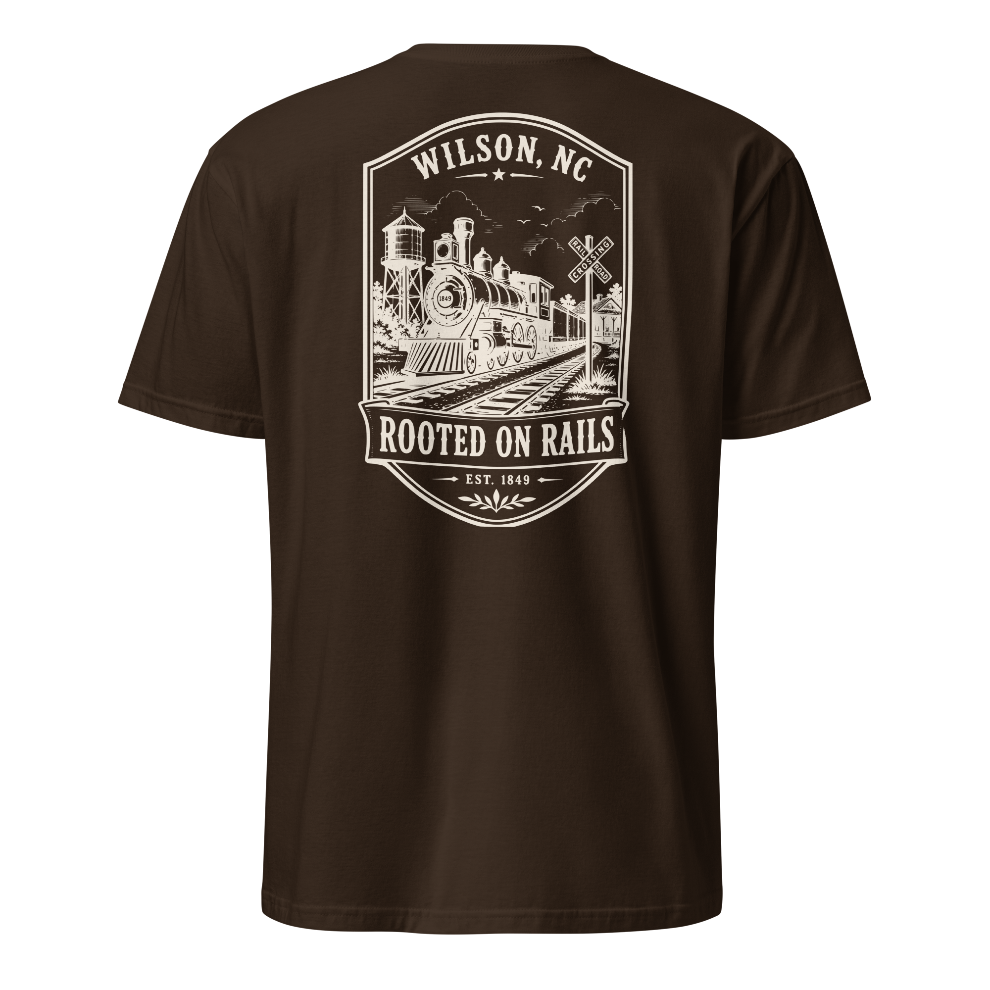 Wilson, NC - Rooted On Rails - Unisex T-Shirt