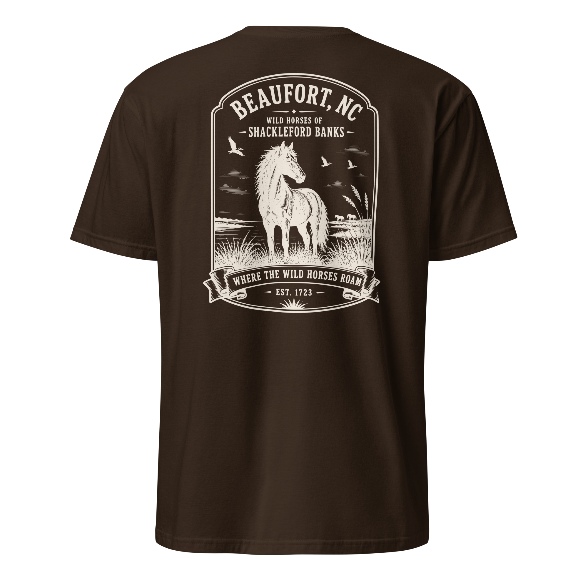 Beaufort, NC - Wild Horses of Shackleford Banks - Unisex T-Shirt