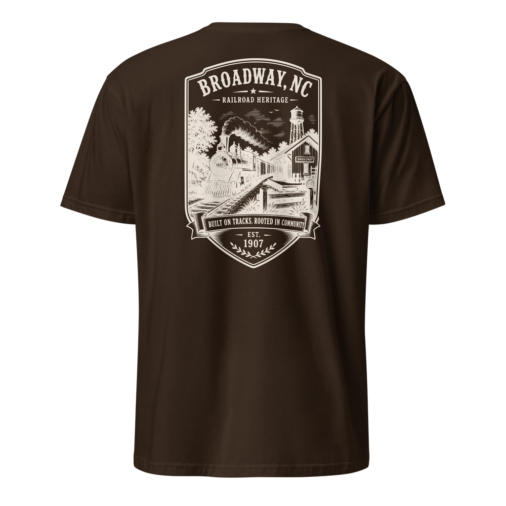 Broadway, NC - Railroad Heritage - Short-Sleeve Unisex