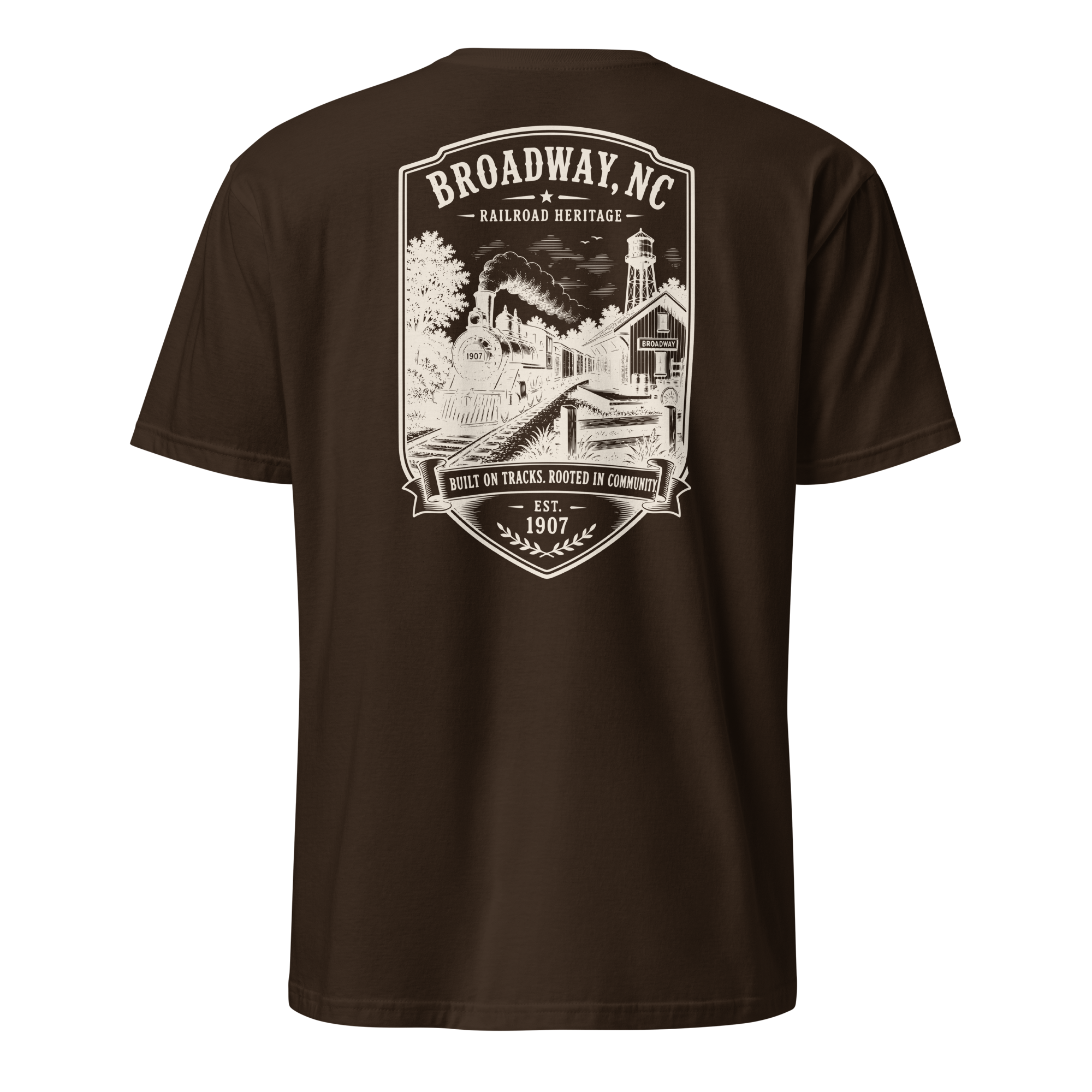 Broadway, NC - Railroad Heritage - Short-Sleeve Unisex