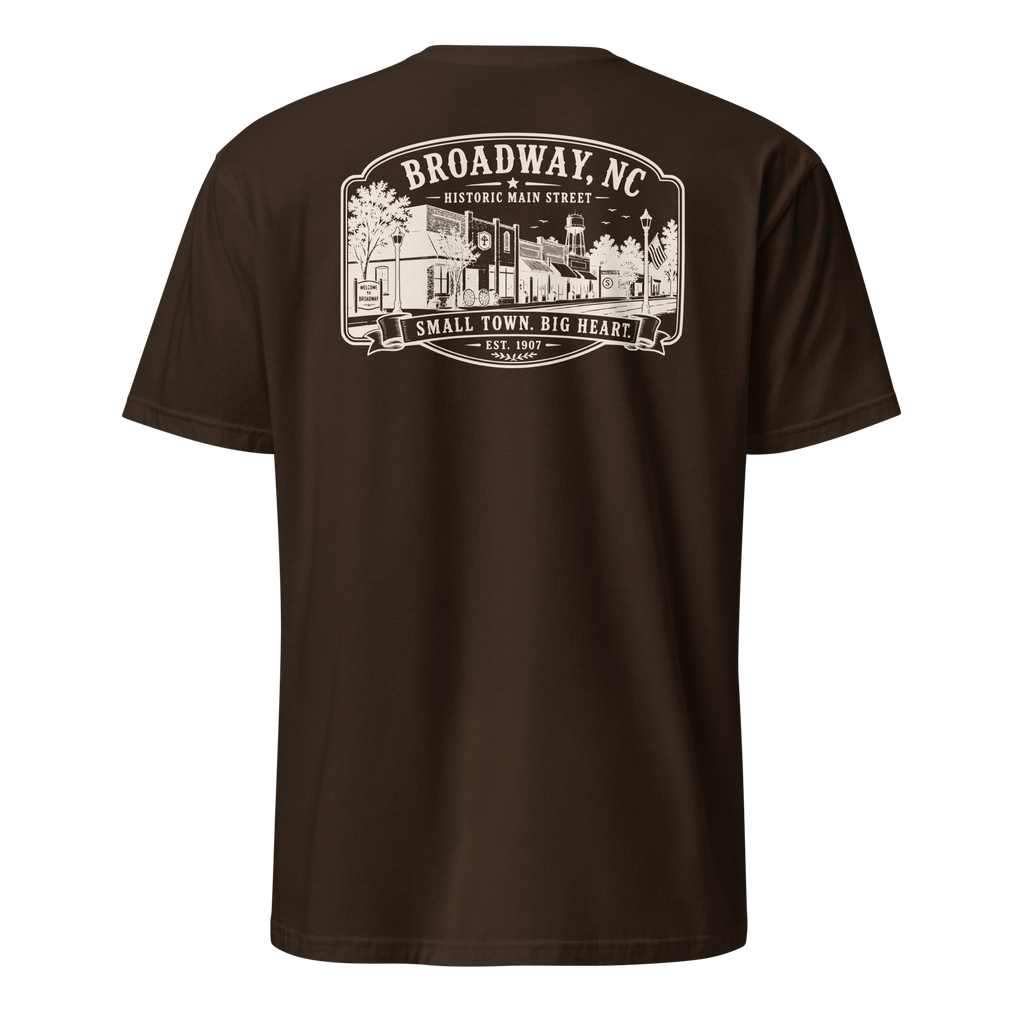 Broadway, NC - Main Street - Short-Sleeve Unisex