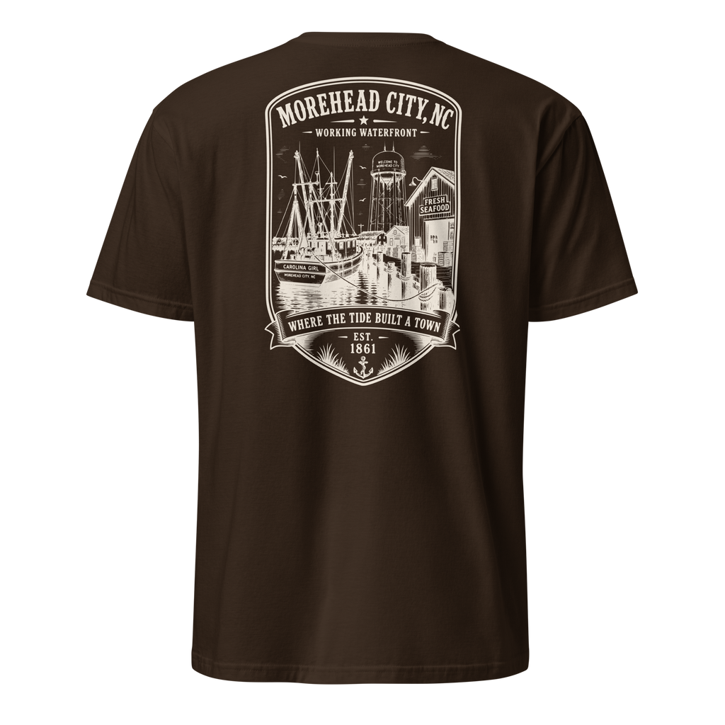 Morehead City - Historic Waterfront - Short-Sleeve Unisex