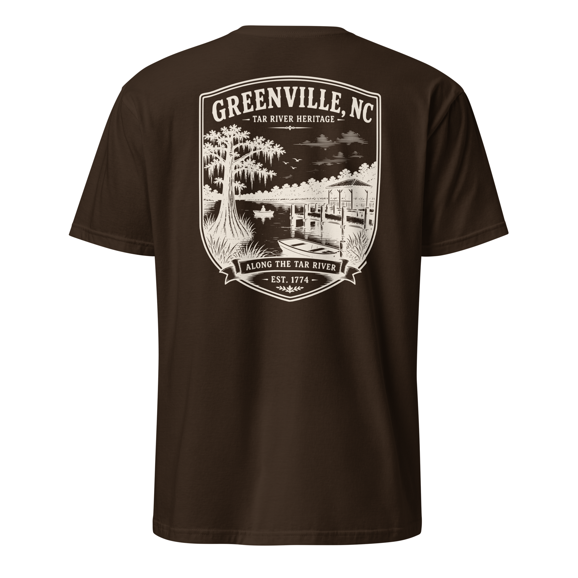 Greenville, NC - Along The Tar - Short-Sleeve Unisex