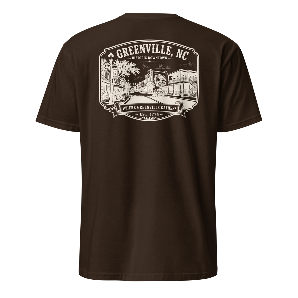 Greenville, NC - Downtown - Short-Sleeve Unisex