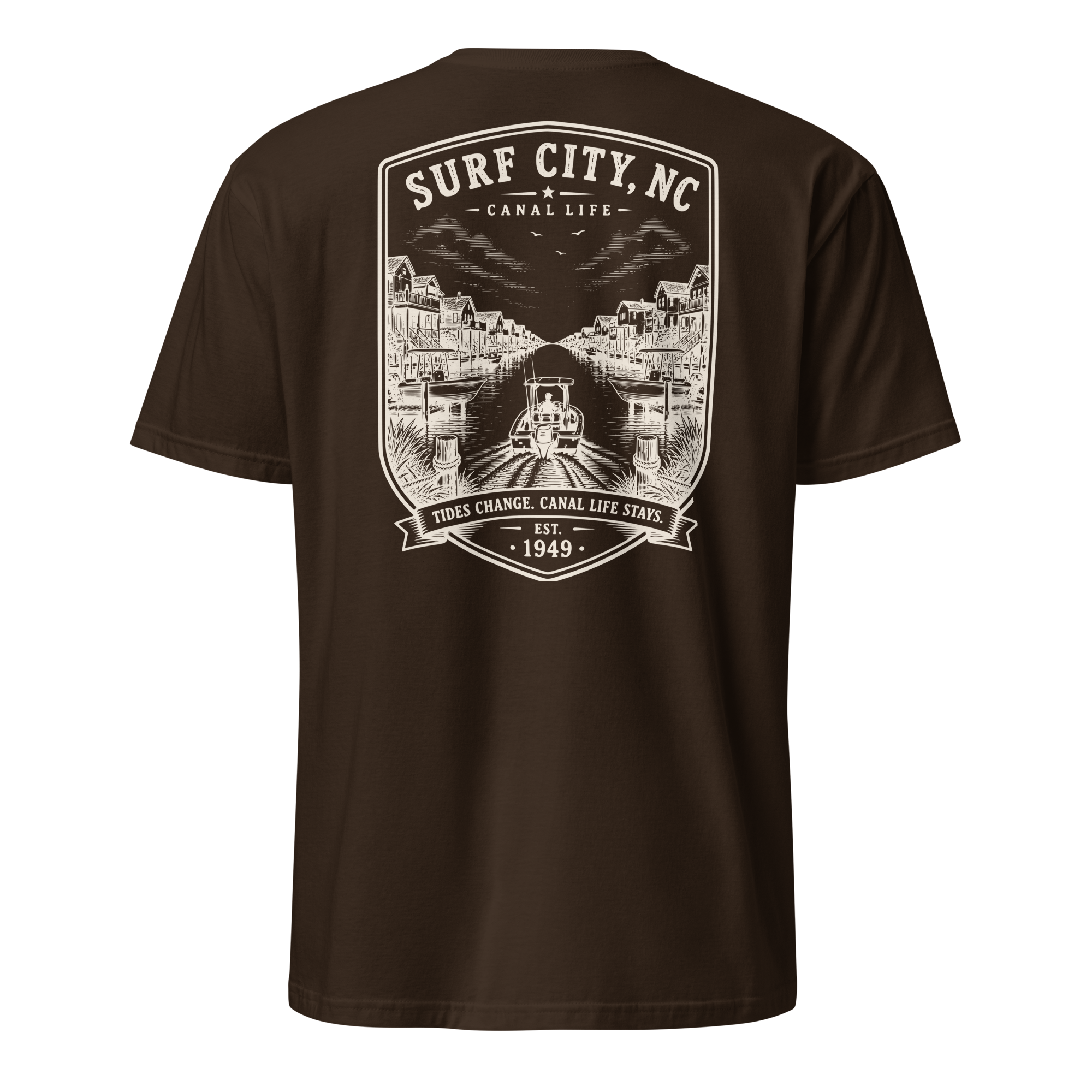 Surf City, NC - Canal Life - Short-Sleeve Unisex T-Shirt