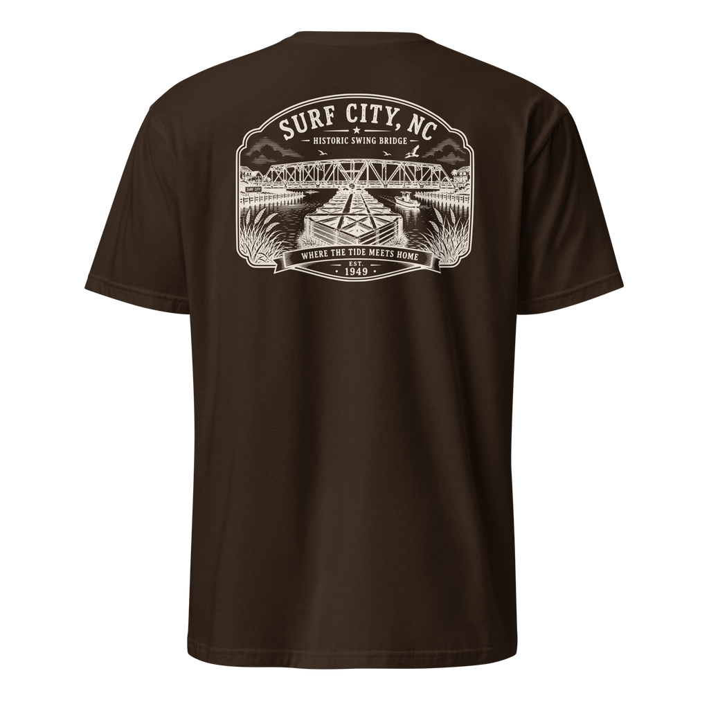 Surf City, NC - Swing Bridge - Short-Sleeve Unisex T-Shirt