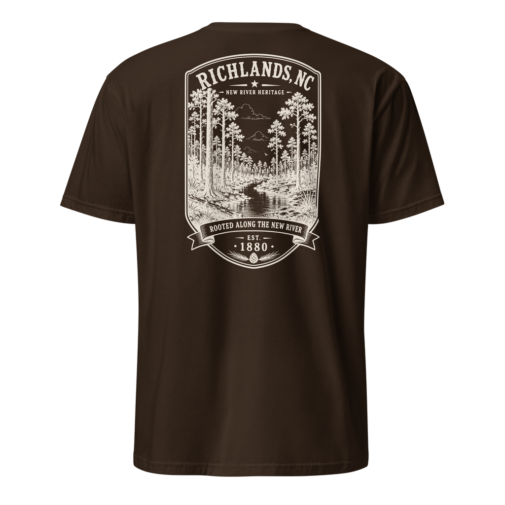 Richlands, NC - Rooted Along The New River - Short-Sleeve Unisex