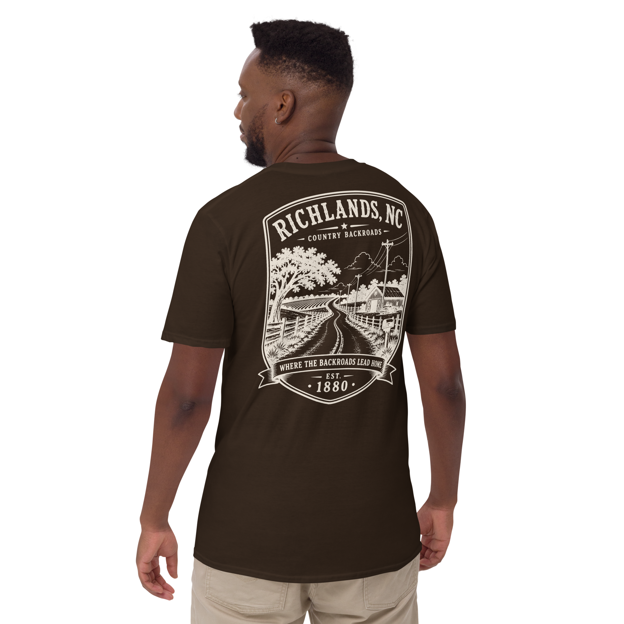 Richlands, NC - Country Backroads - Short-Sleeve Unisex