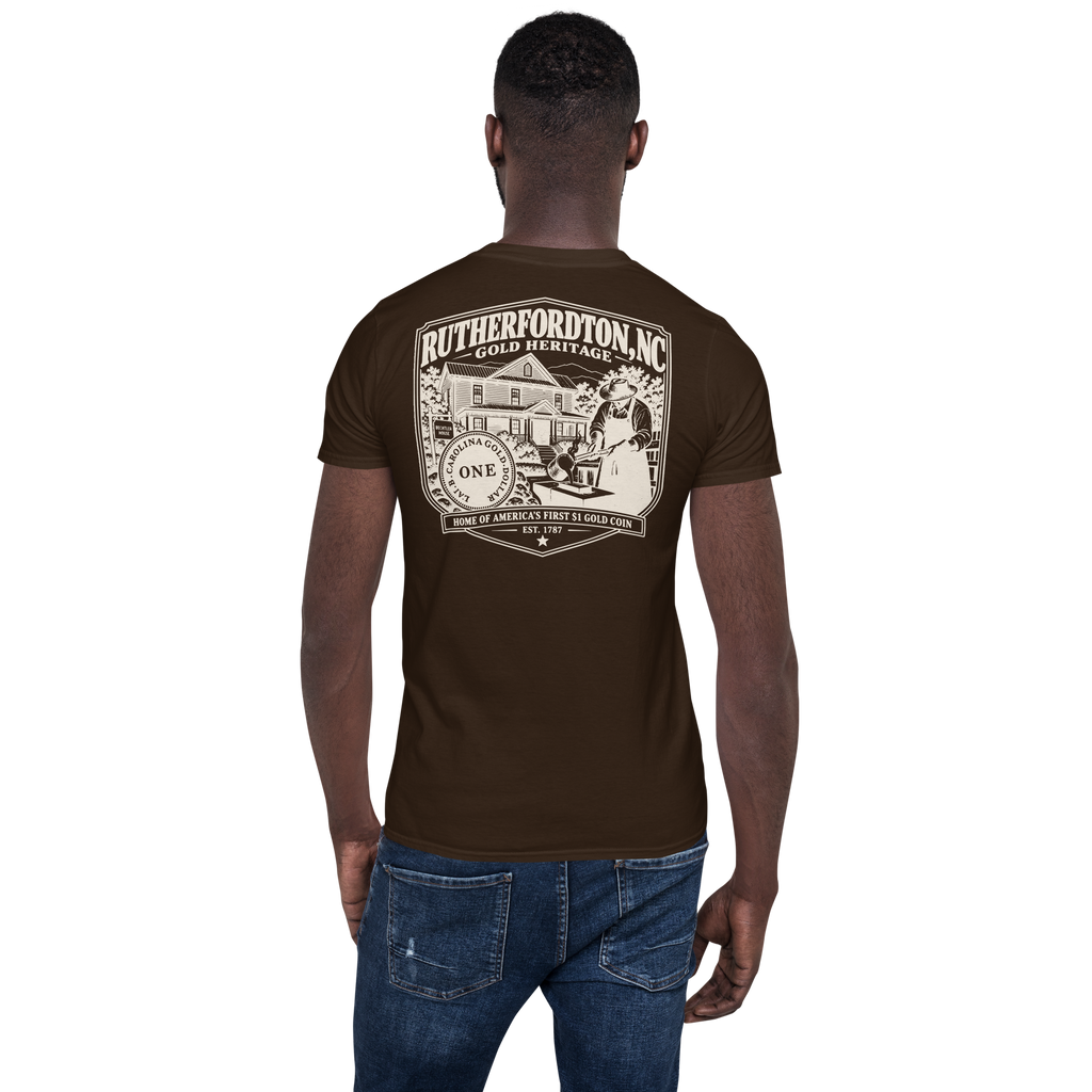 Rutherfordton, NC - Gold Heritage - Short-Sleeve Unisex T-Shirt