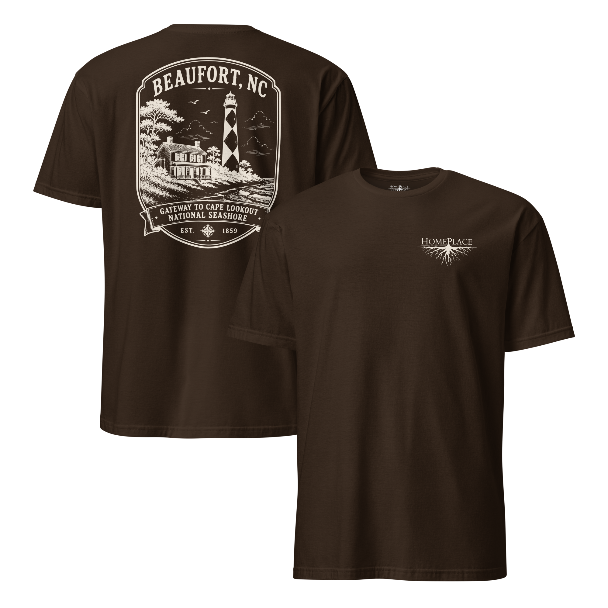Beaufort, NC - Gateway To Cape Lookout - Short-Sleeve Unisex