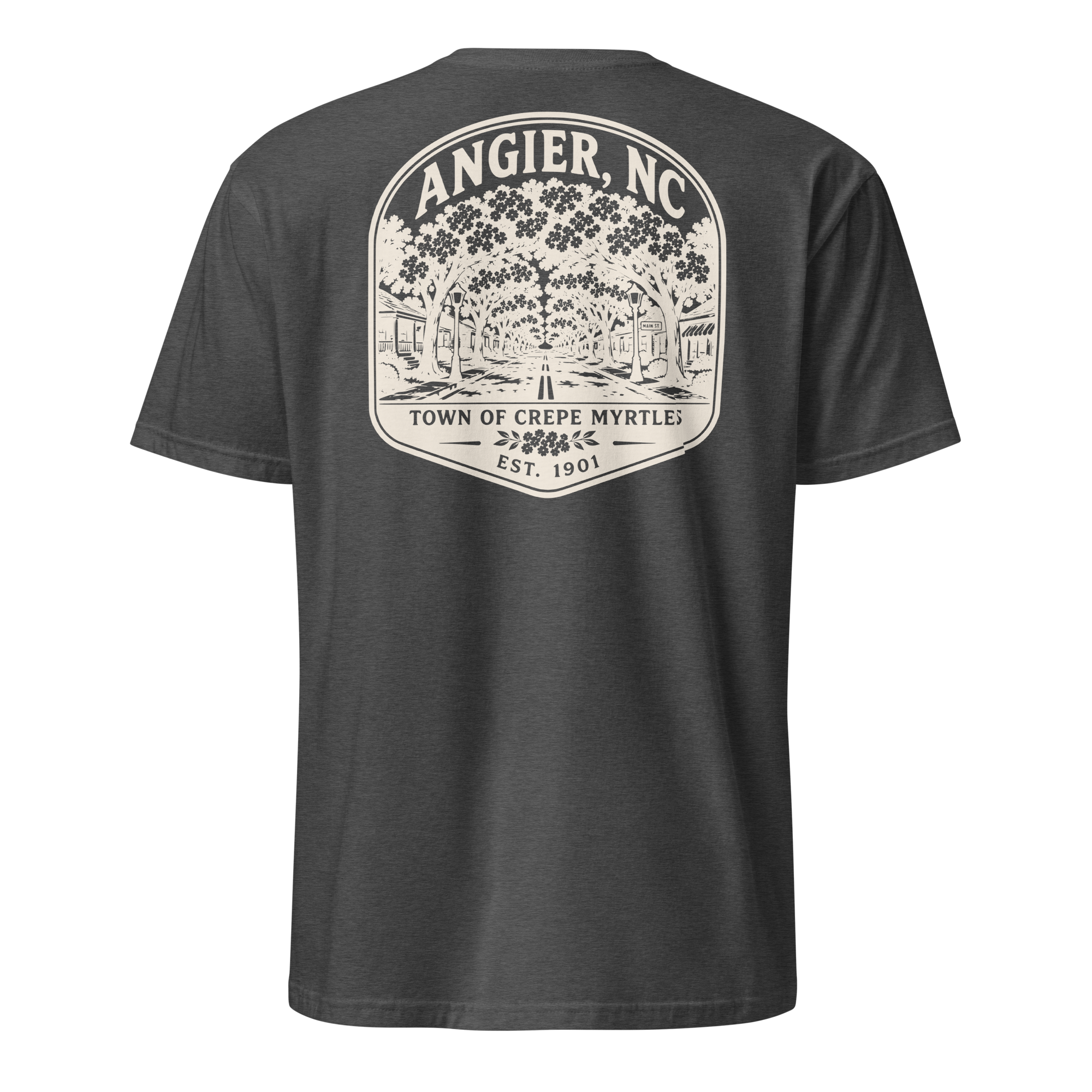 Angier, NC - Street of Crepe Myrtles - Unisex T-Shirt