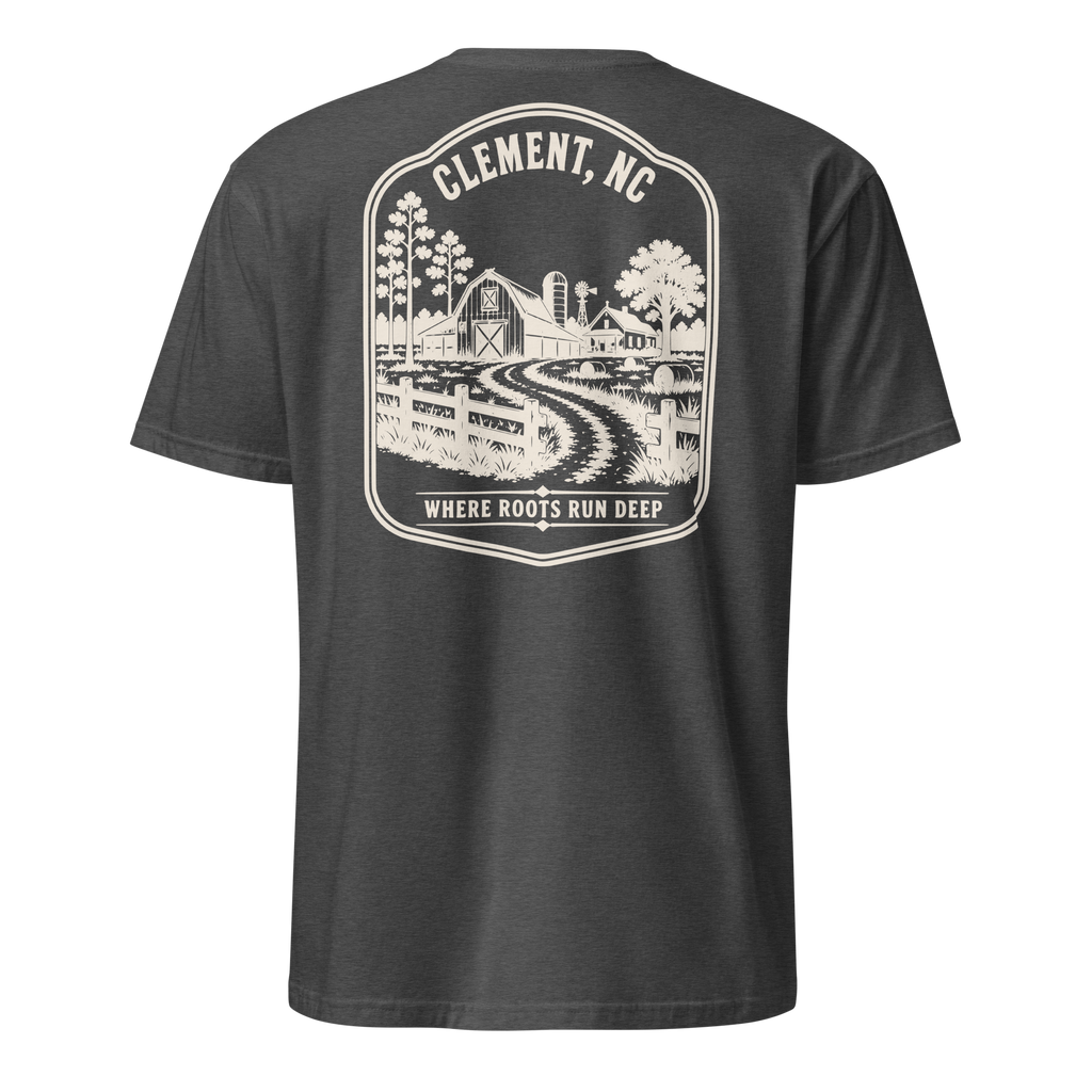 Clement, NC - Farm Roots - Unisex T-Shirt