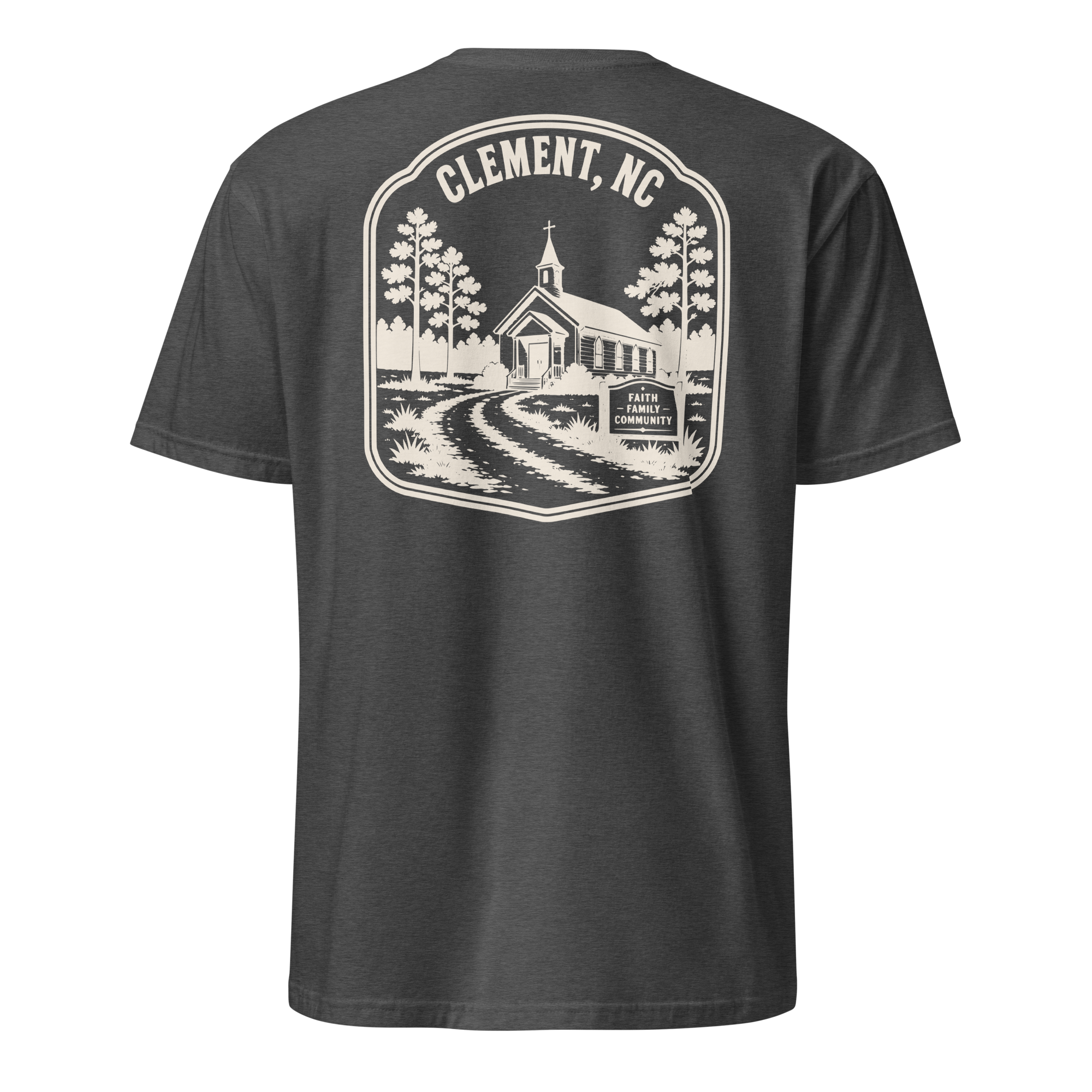 Clement, NC - Faith & Family - Unisex T-Shirt