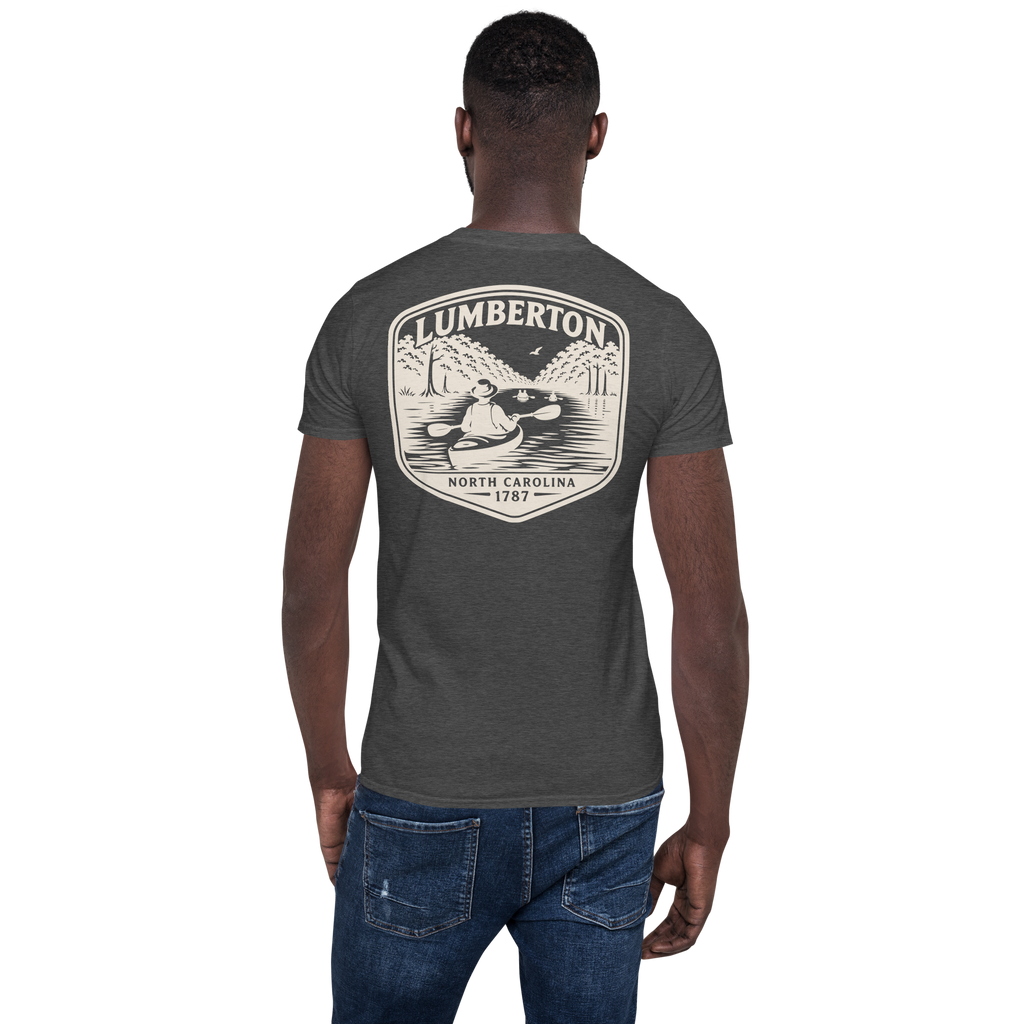 Lumberton, NC - Kayak on the River - Unisex T-Shirt