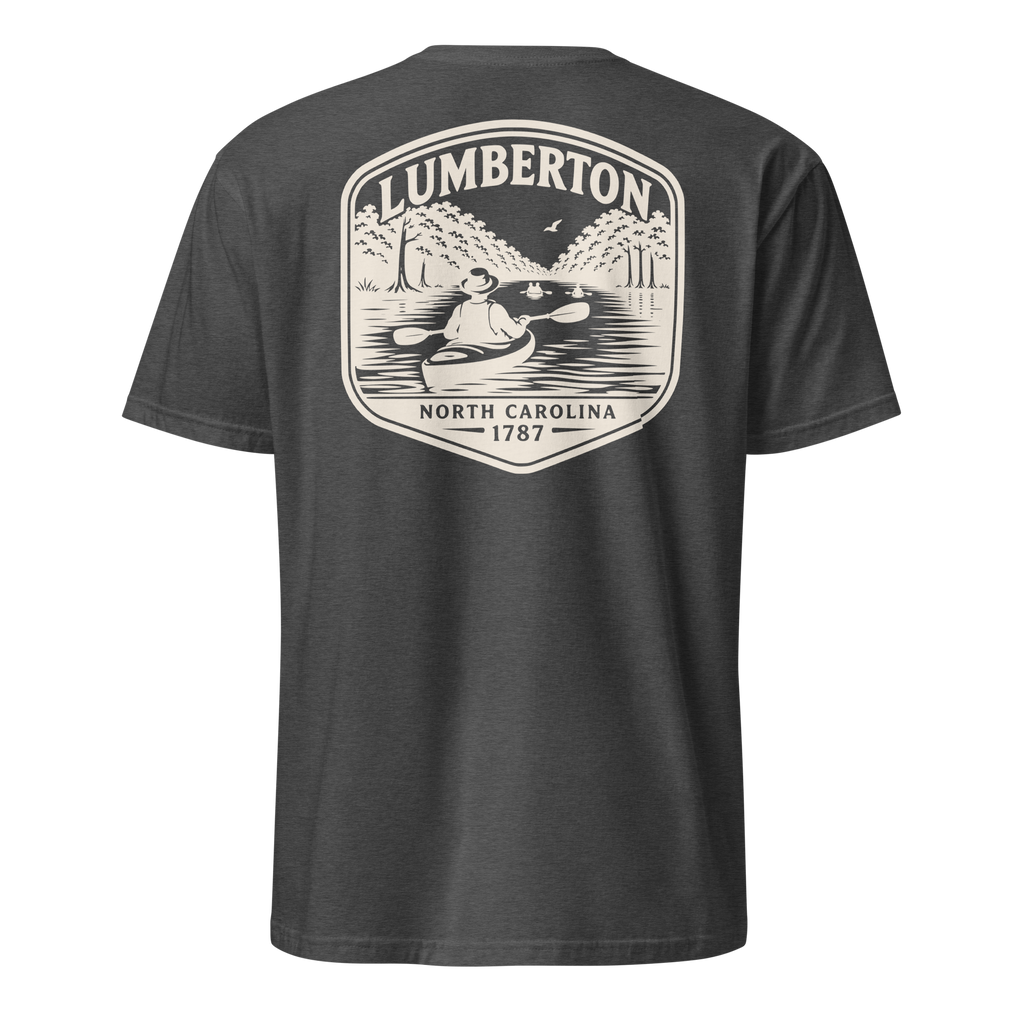 Lumberton, NC - Kayak on the River - Unisex T-Shirt