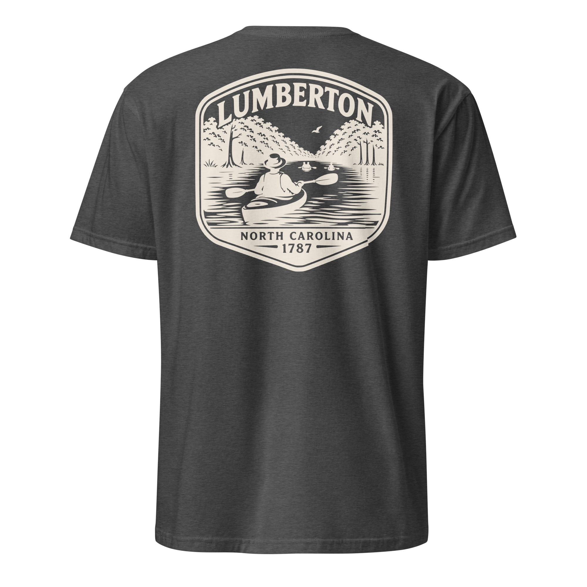 Lumberton, NC - Kayak on the River - Unisex T-Shirt
