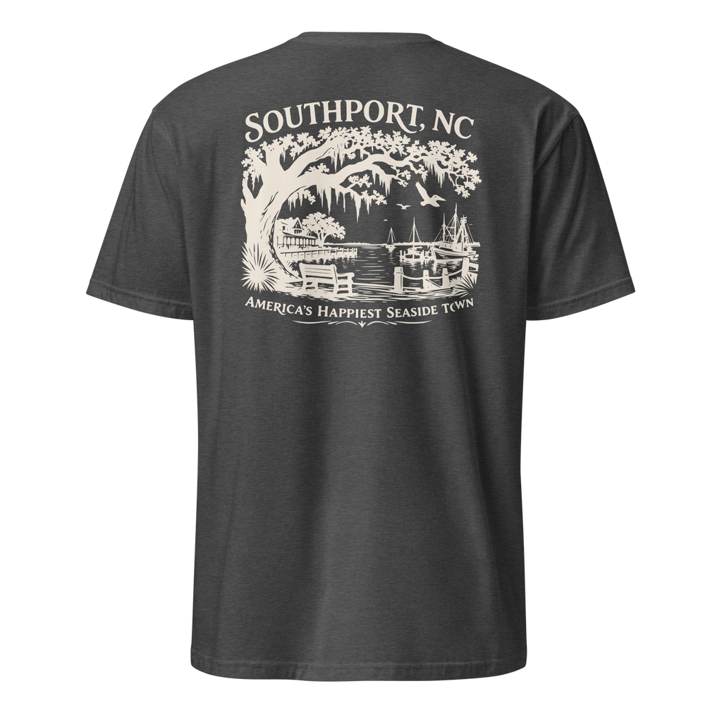 Southport, NC - Happy Seaside Town- Unisex T-Shirt