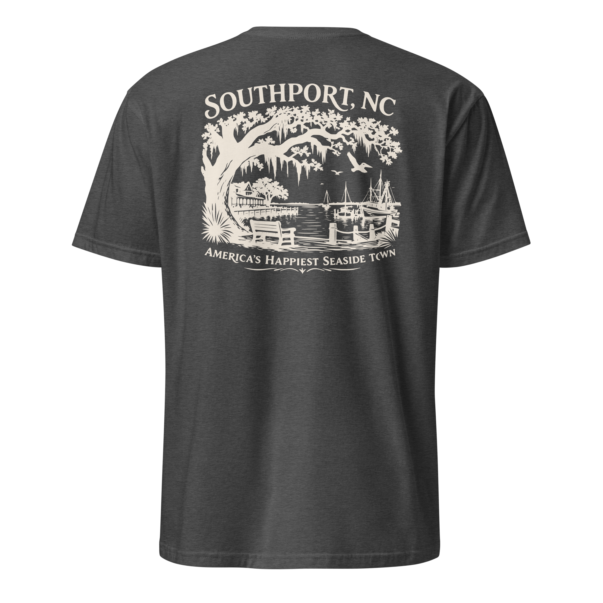 Southport, NC - Happy Seaside Town- Unisex T-Shirt