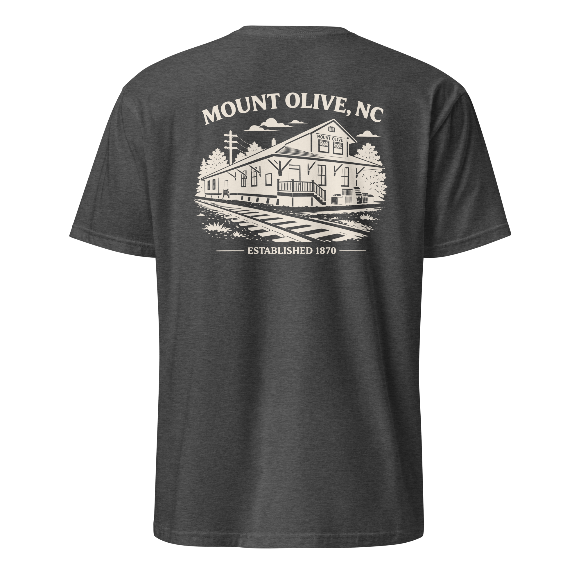 Mount Olive, NC - Train Depot - Unisex T-Shirt