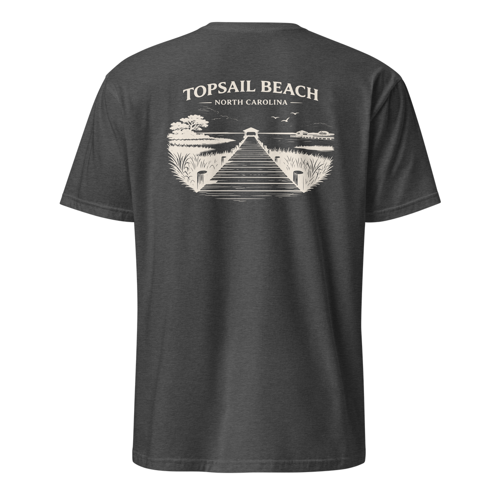 Topsail Beach, NC - On The Dock - Unisex T-Shirt