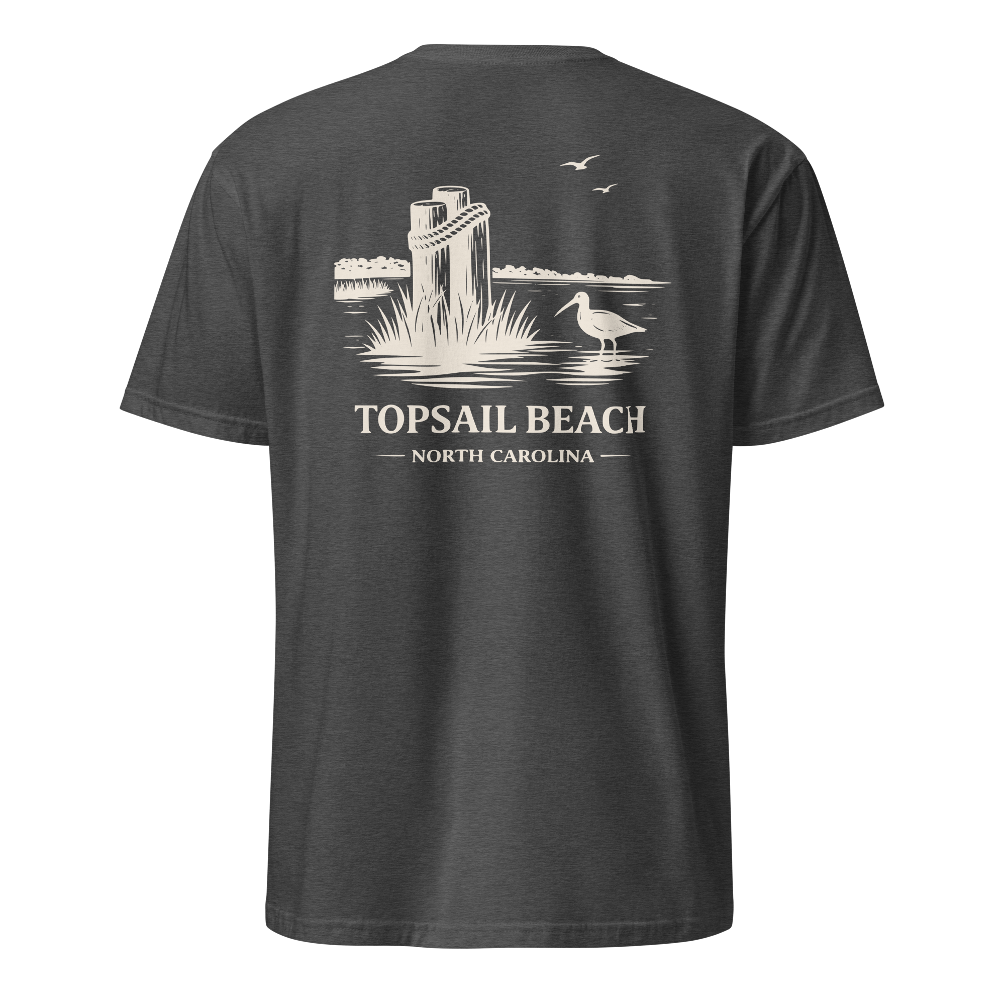 Topsail Beach, NC - The Sandpiper - Unisex T-Shirt