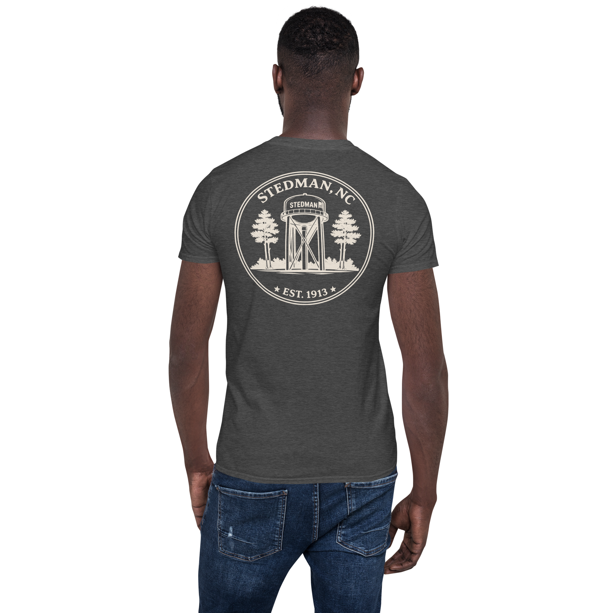 Stedman, NC - Water Tower Round Badge - Unisex T-Shirt