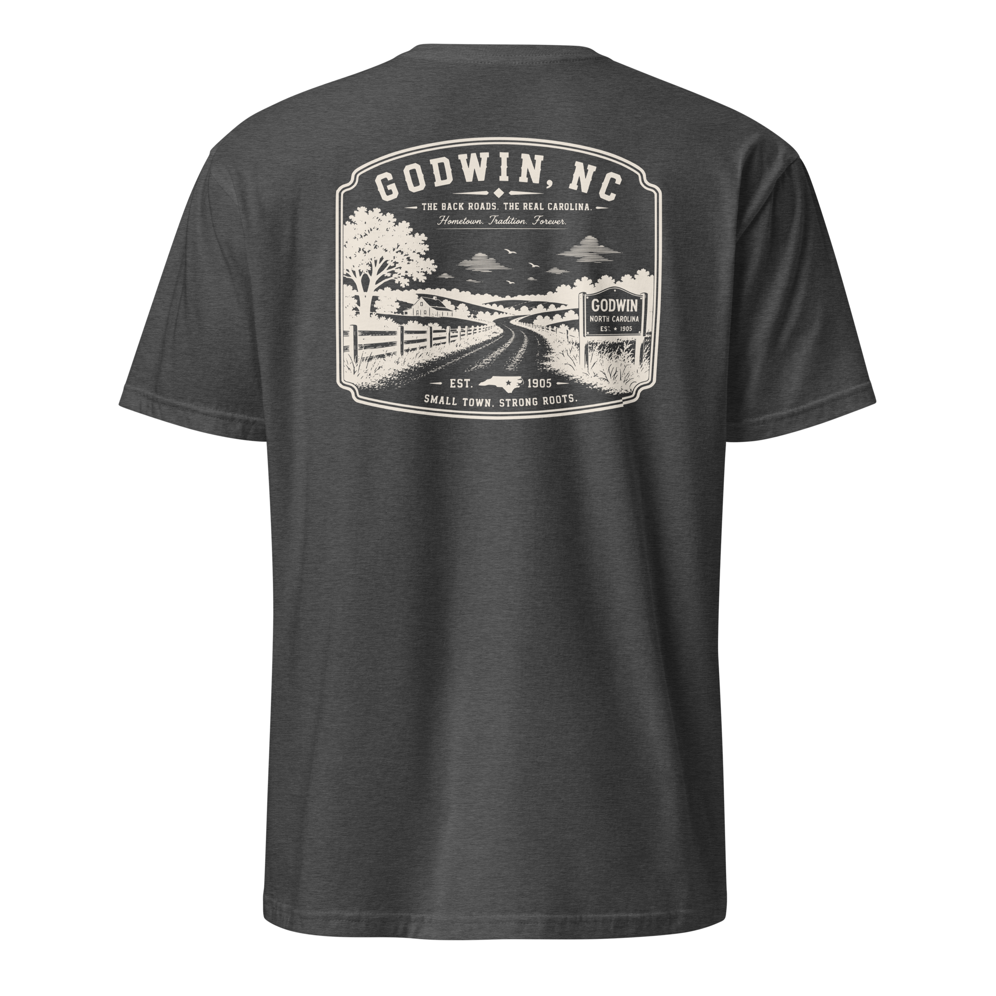 Godwin, NC - The Back Roads - Unisex T-Shirt