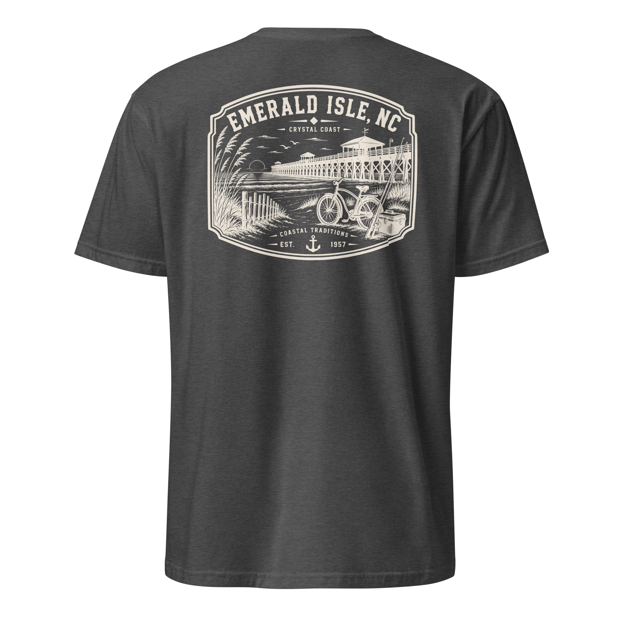 Emerald Isle, NC - Day By The Pier - Unisex T-Shirt