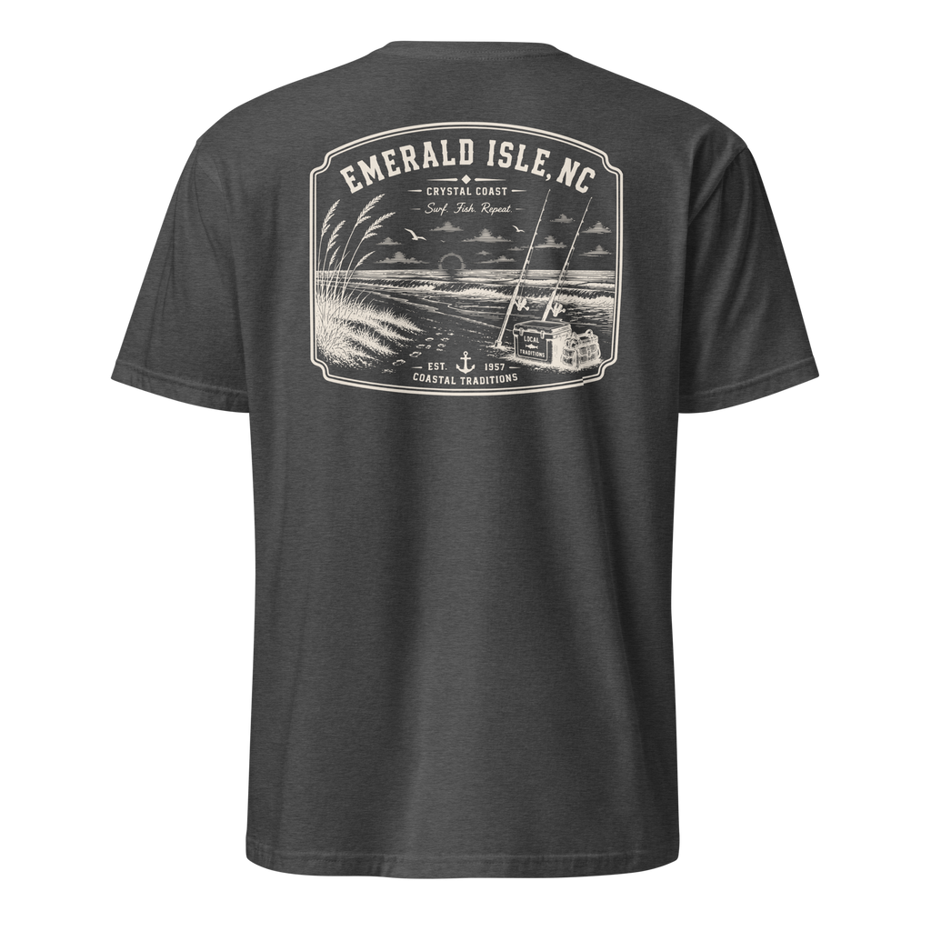 Emerald Isle, NC - Surf. Fish. Repeat. - Unisex T-Shirt