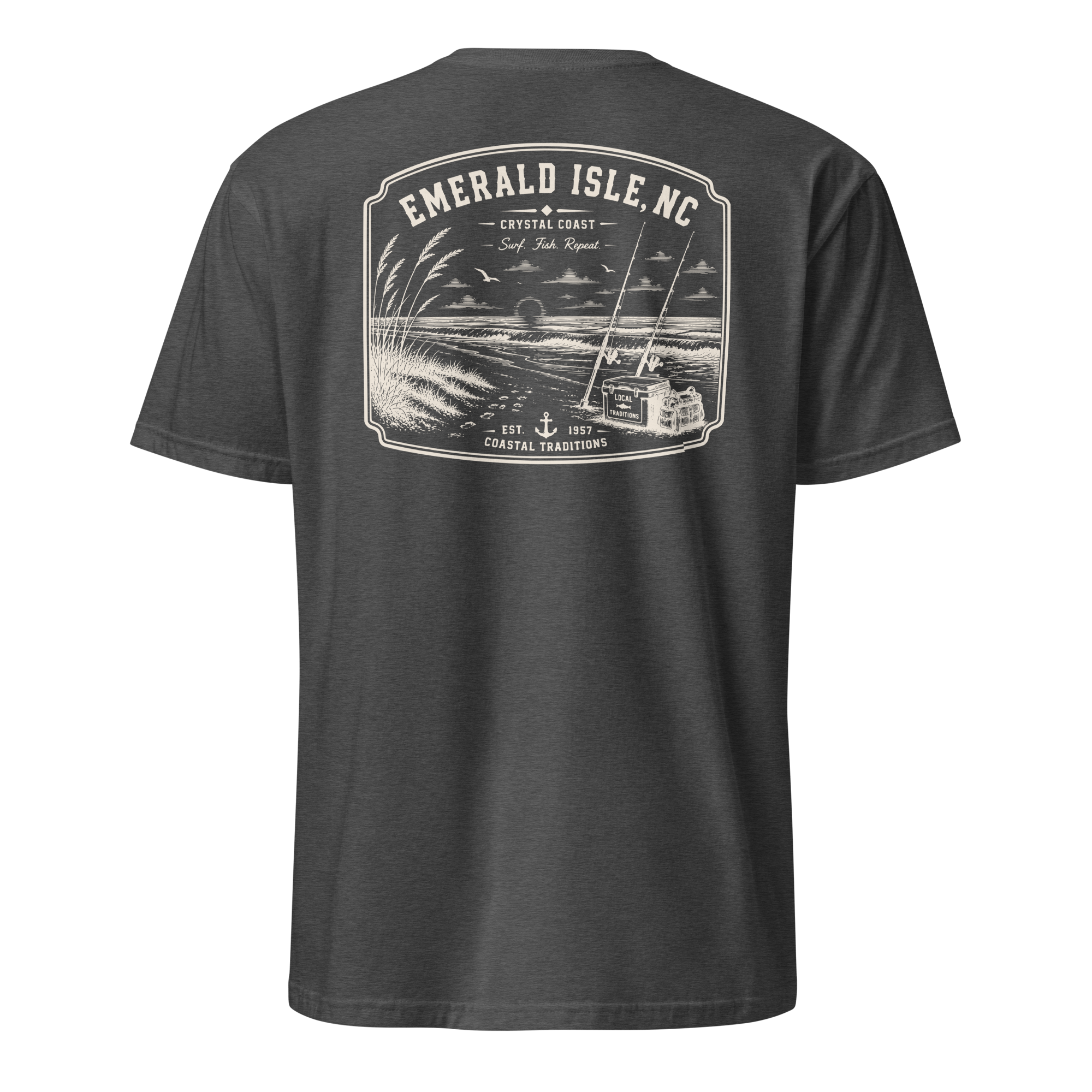Emerald Isle, NC - Surf. Fish. Repeat. - Unisex T-Shirt