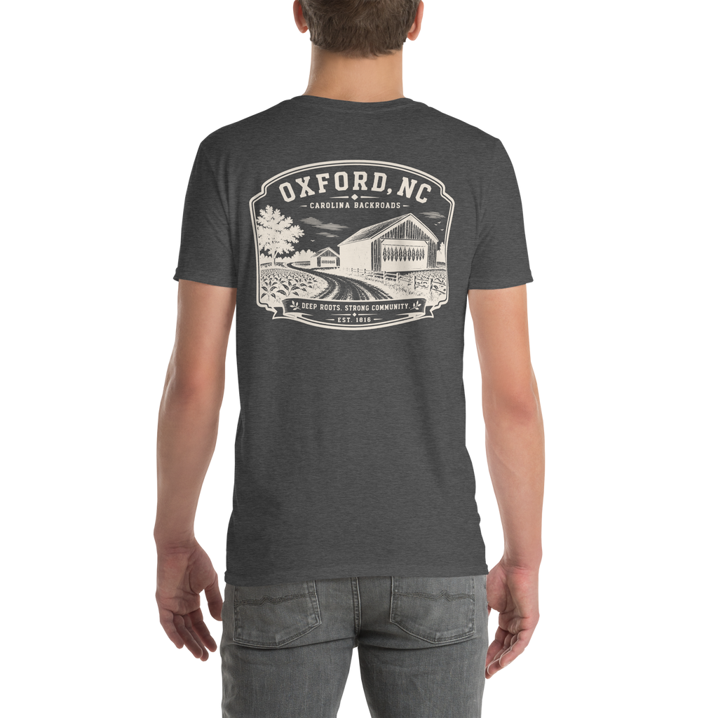 Oxford, NC - Carolina Backroads - Unisex T-Shirt