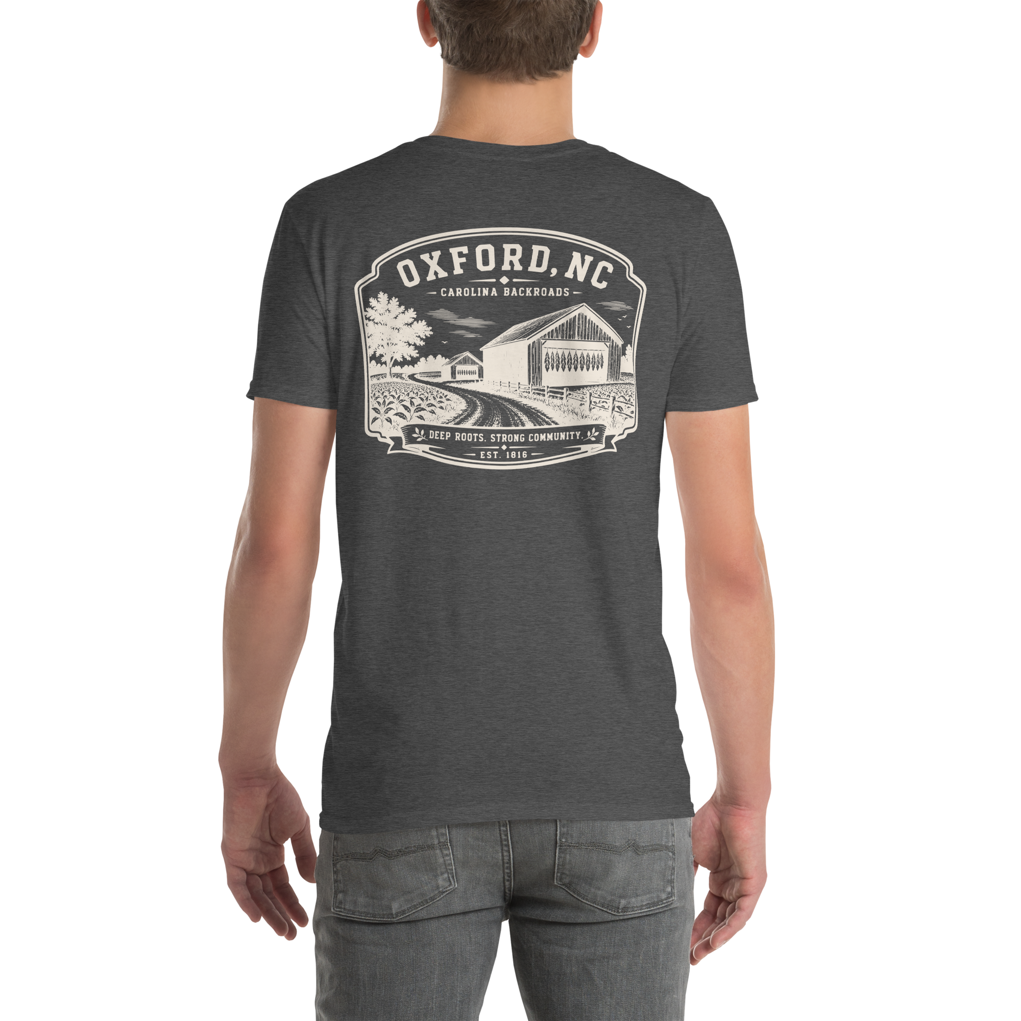 Oxford, NC - Carolina Backroads - Unisex T-Shirt