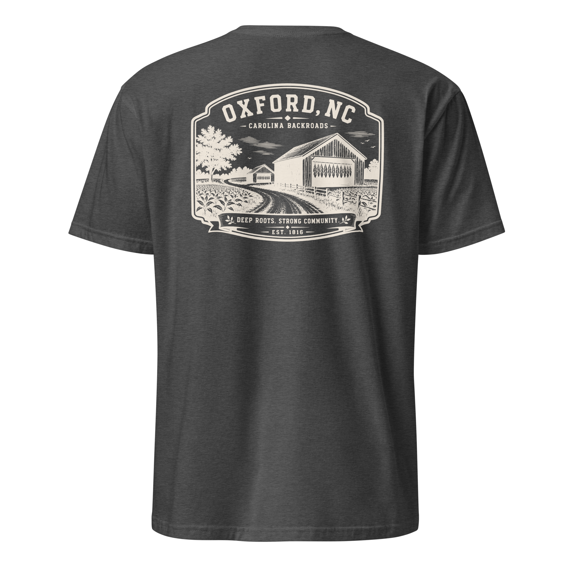 Oxford, NC - Carolina Backroads - Unisex T-Shirt