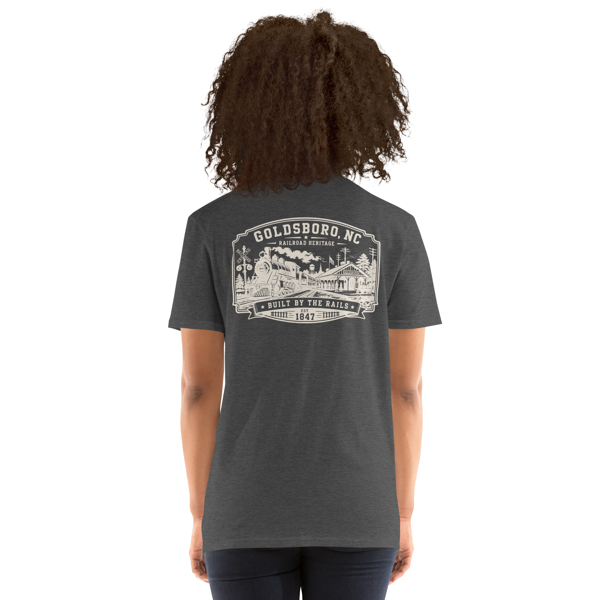 Goldsboro, NC - Built On Rails - Unisex T-Shirt