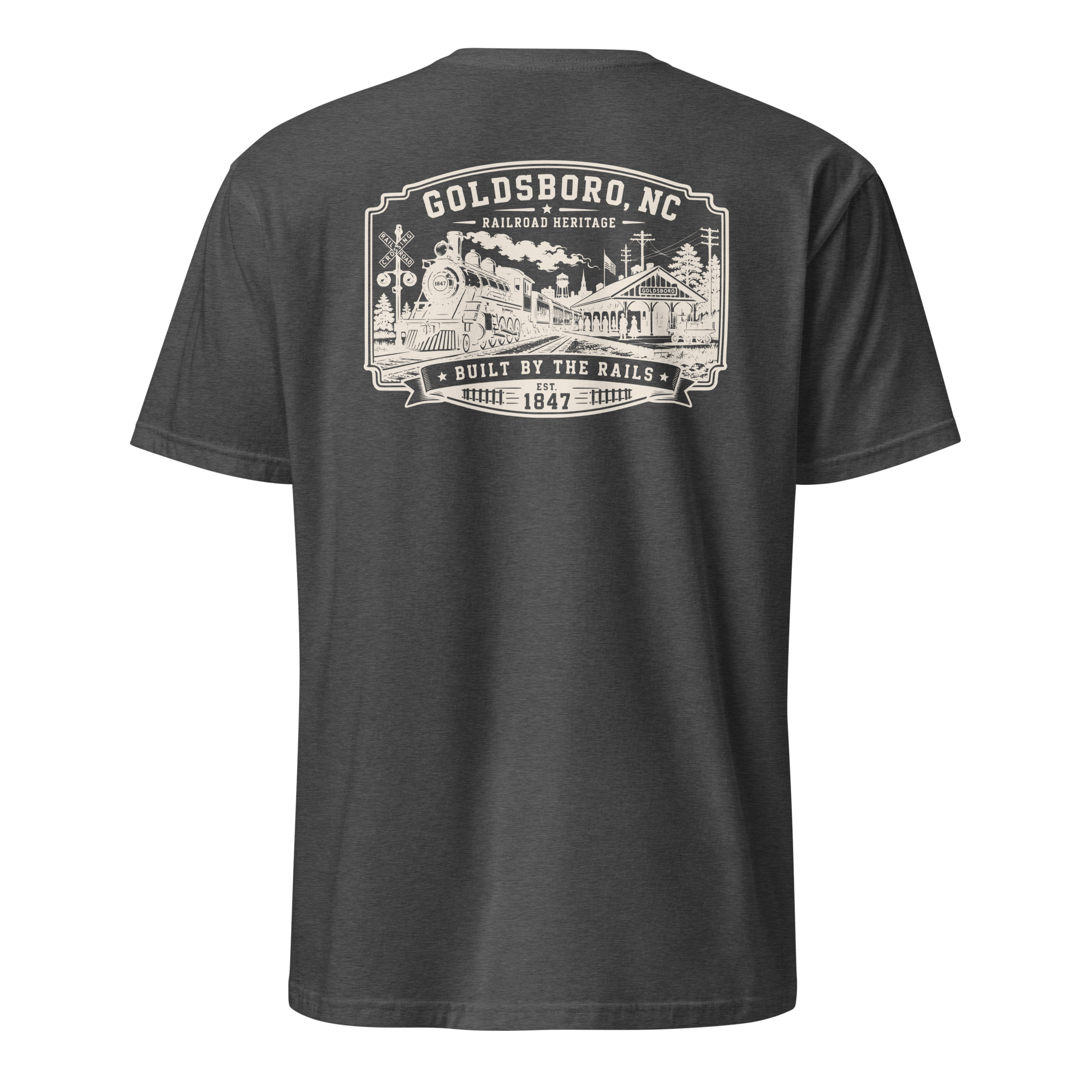 Goldsboro, NC - Built On Rails - Unisex T-Shirt