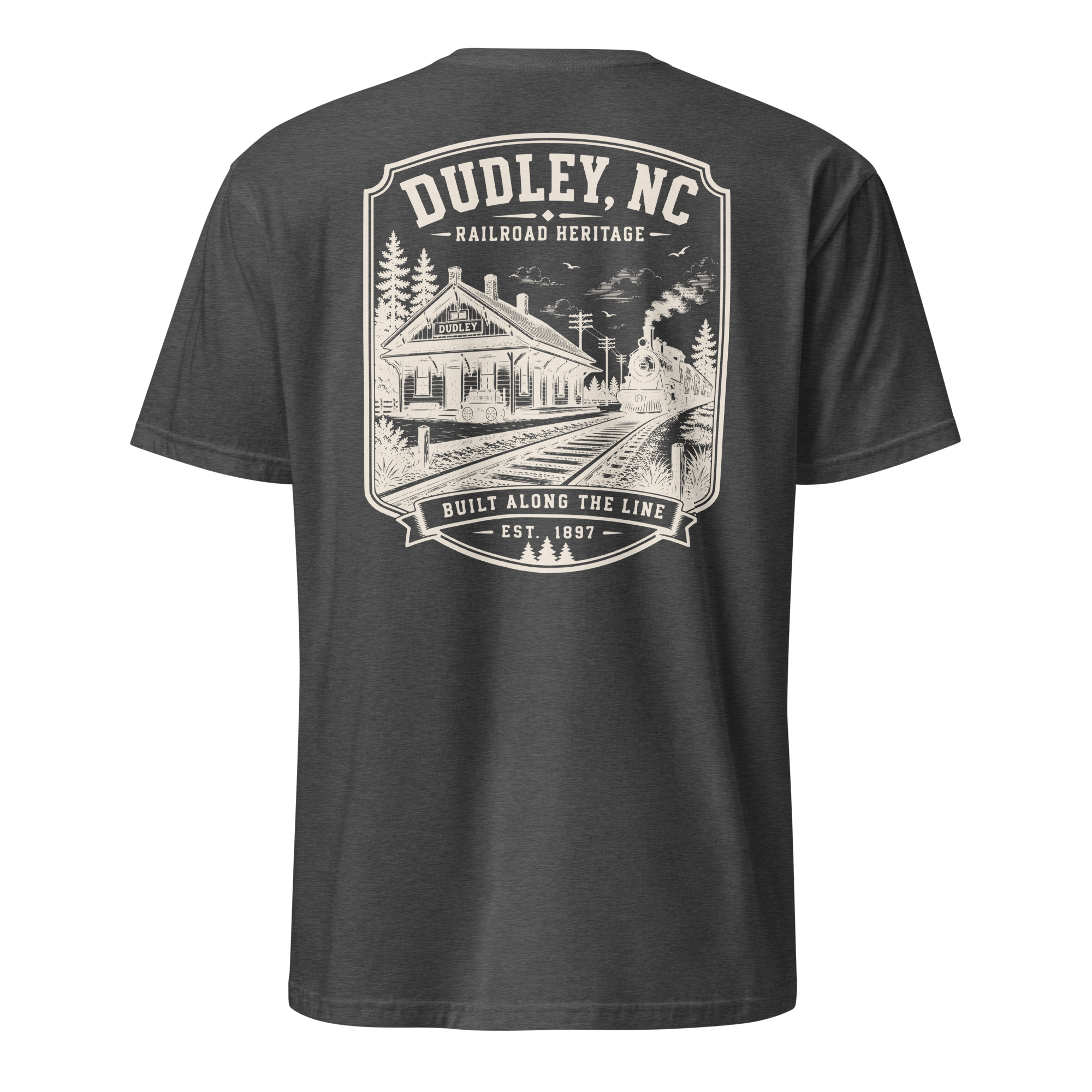Dudley, NC - Built Along The Line - Unisex T-Shirt
