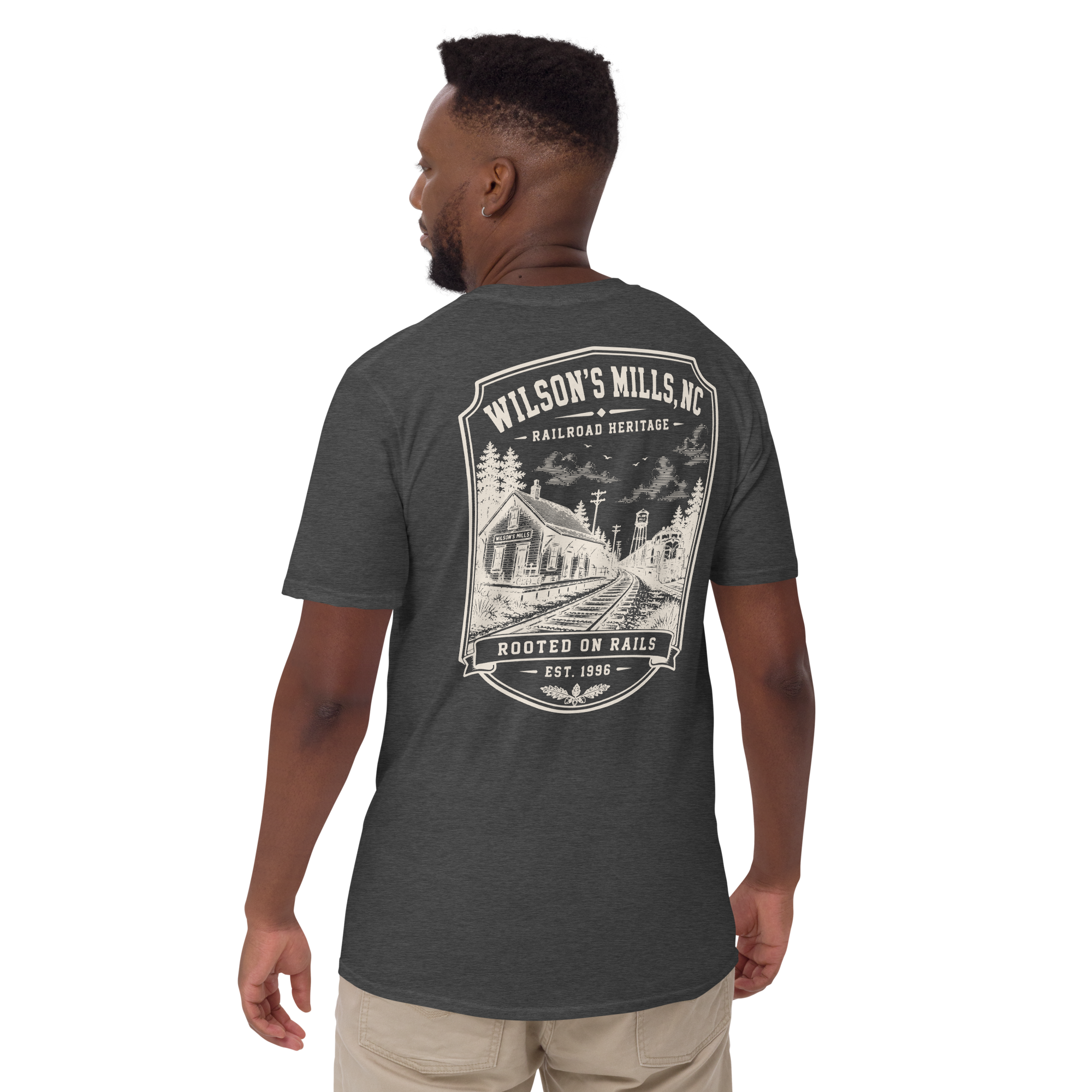 Wilson's Mills - Rooted On Rails - Unisex T-Shirt
