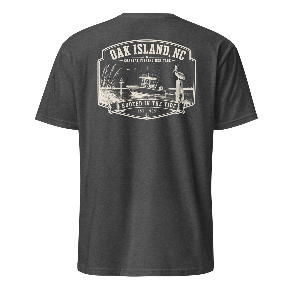 Oak Island, NC - Rooted In The Tide - Unisex T-Shirt