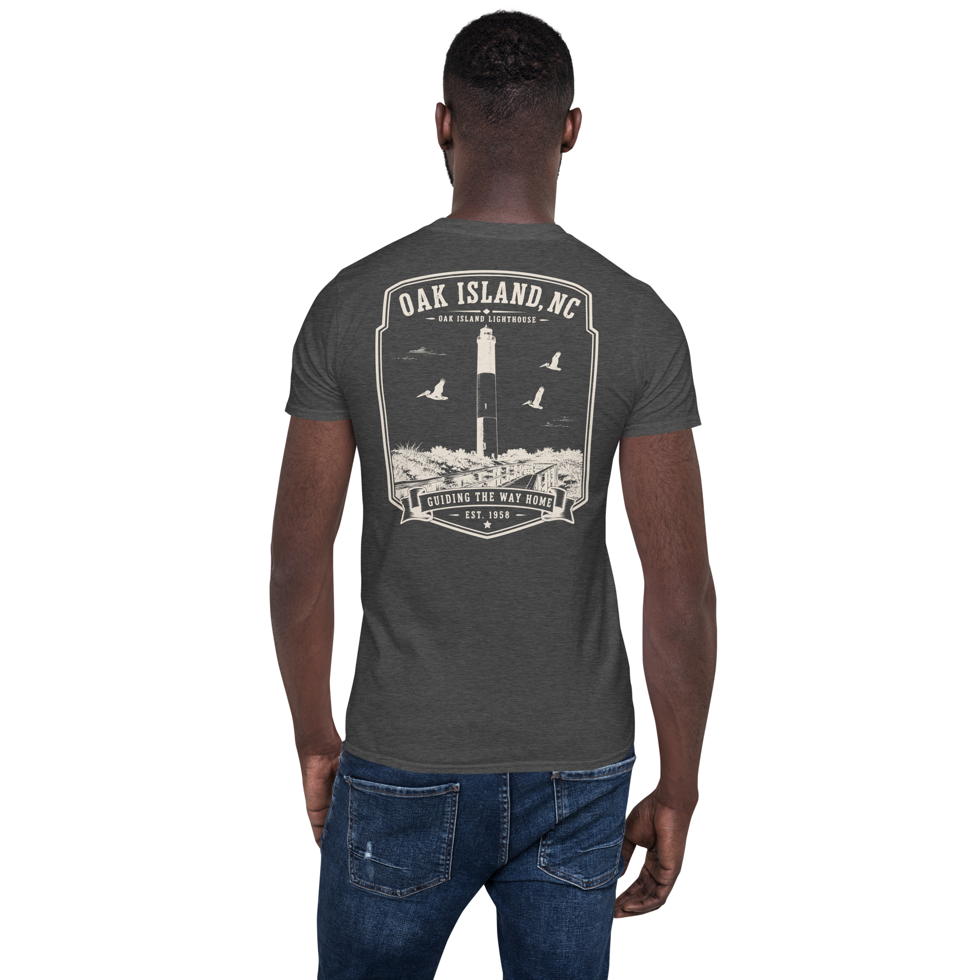 Oak Island, NC - Oak Island Lighthouse - Unisex T-Shirt