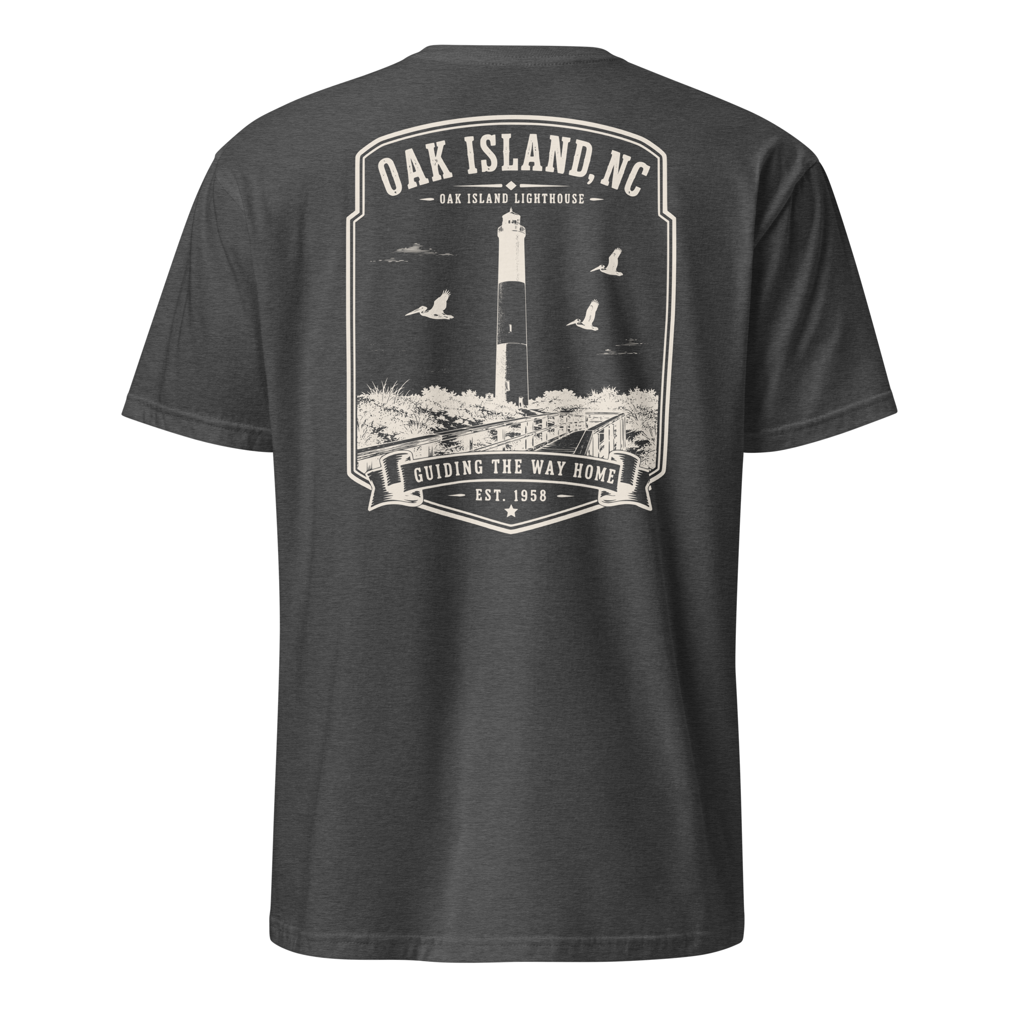 Oak Island, NC - Oak Island Lighthouse - Unisex T-Shirt