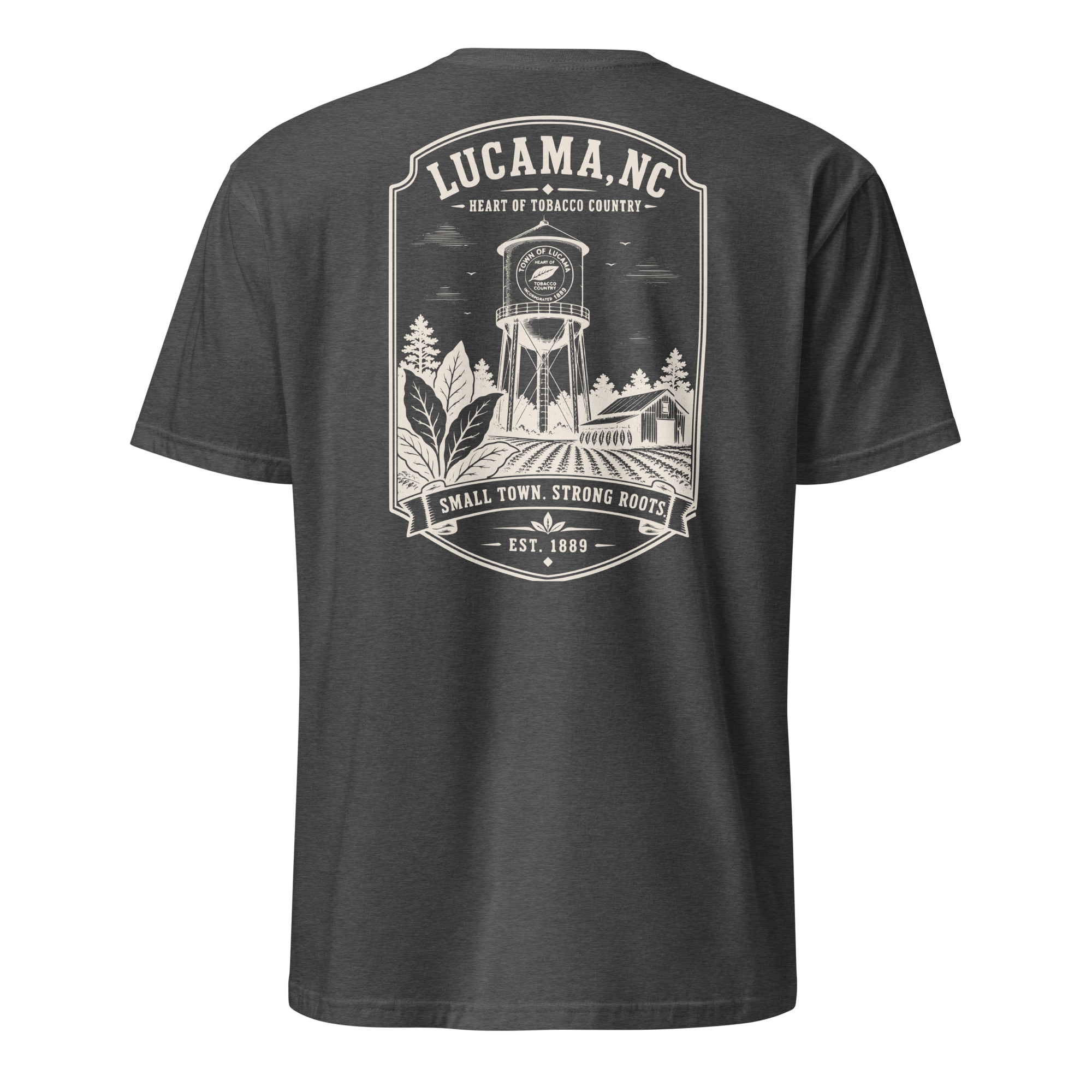 Lucama, NC - Small Town. Strong Roots. - Unisex T-Shirt
