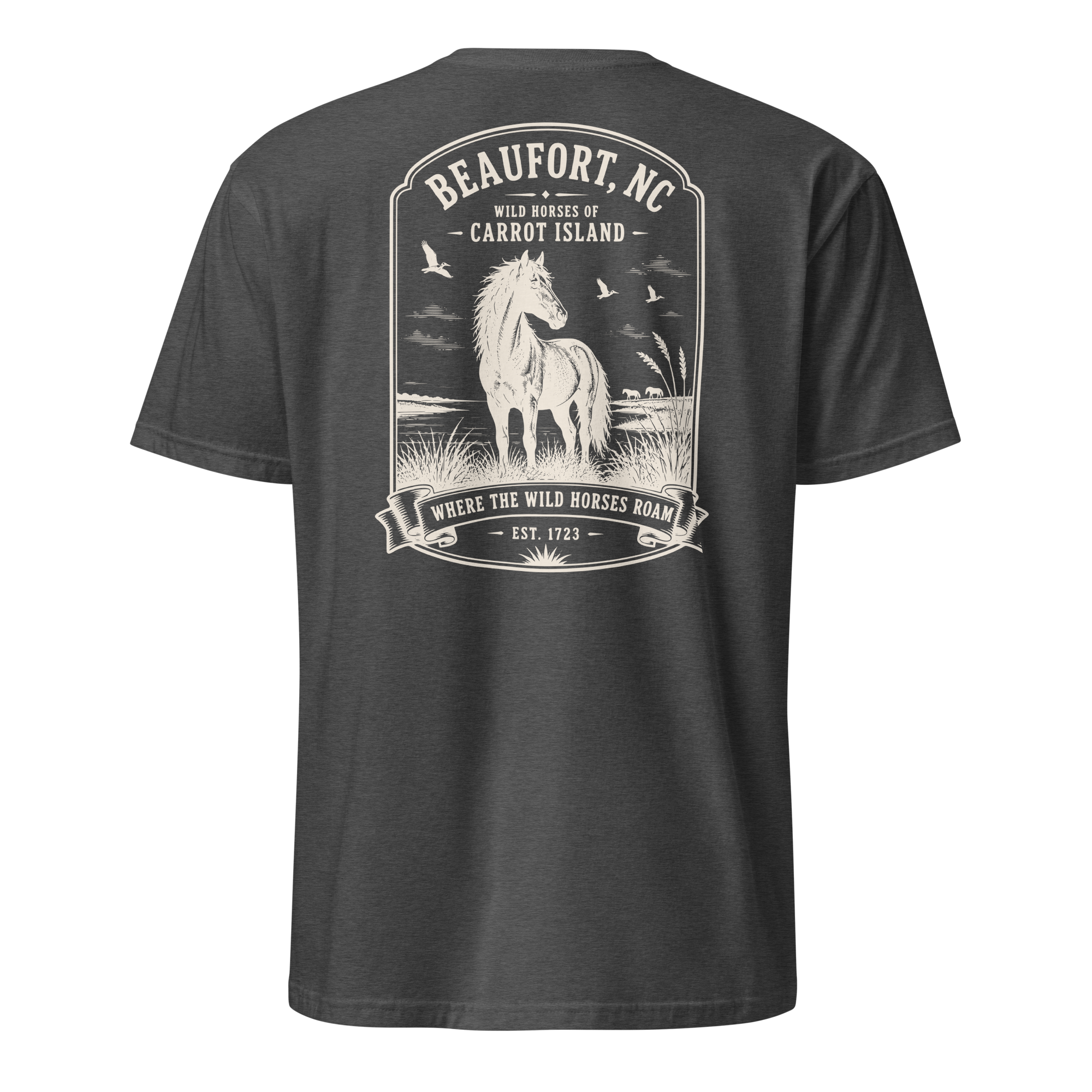 Beaufort, NC - Wild Horses of Carrot Island - Unisex T-Shirt