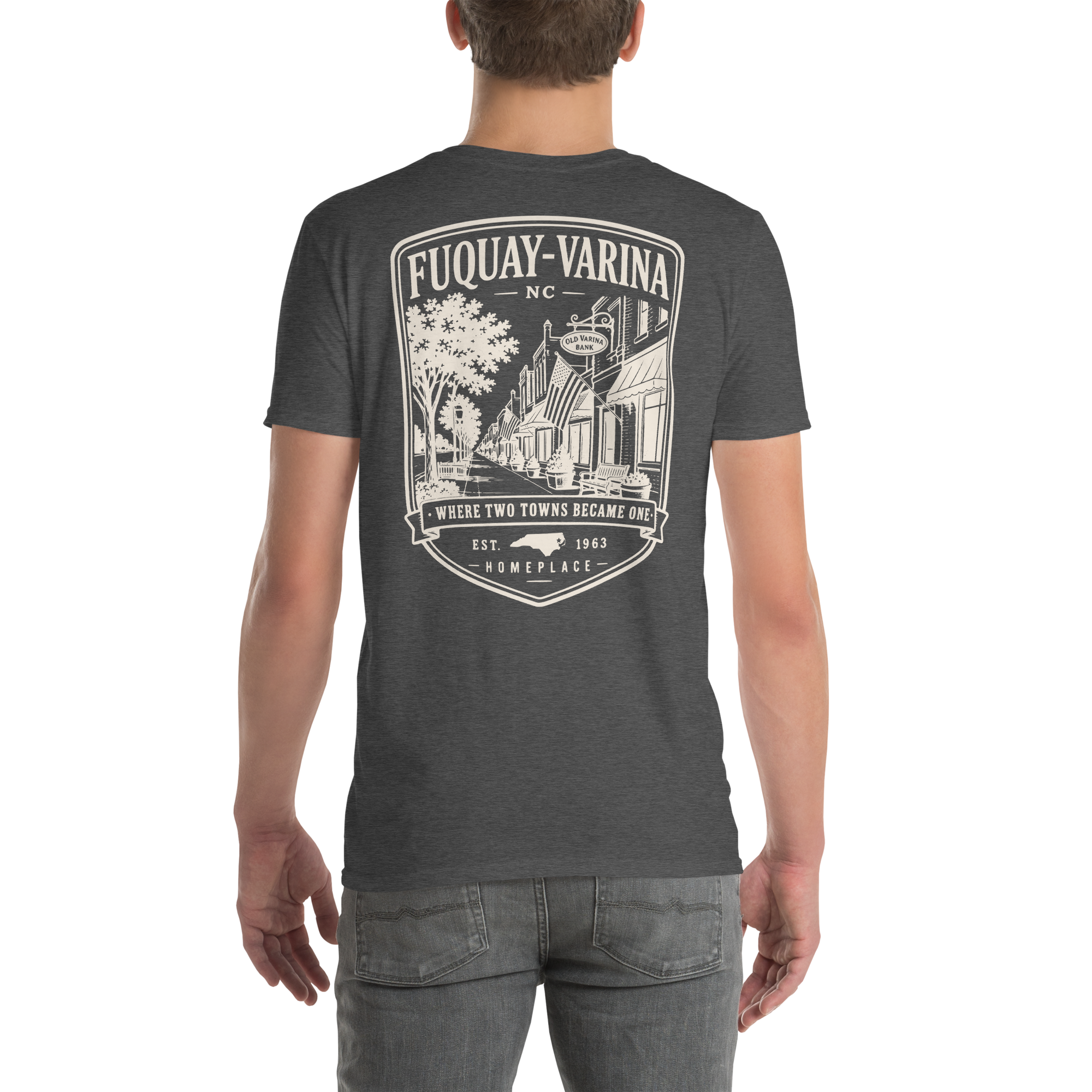 Fuquay-Varina, NC - Two Towns Became One - Unisex T-Shirt