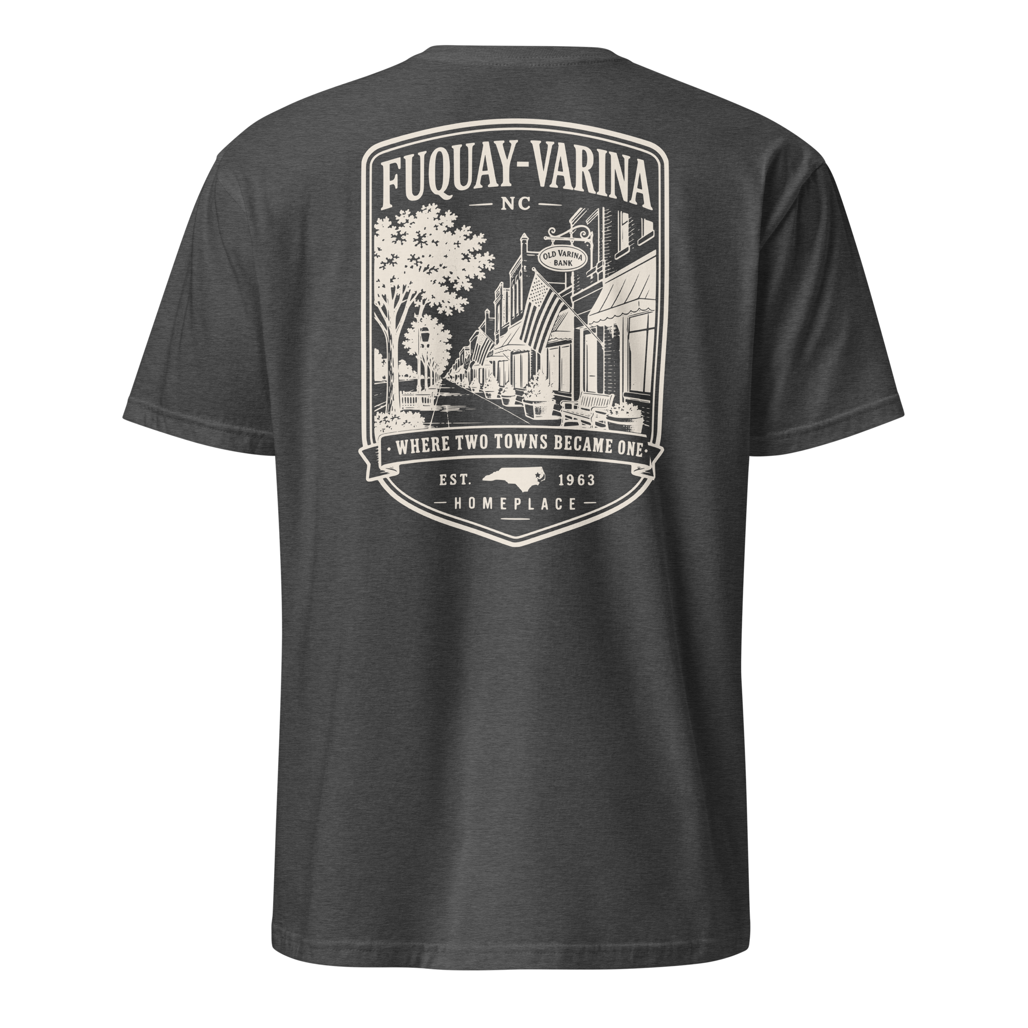 Fuquay-Varina, NC - Two Towns Became One - Unisex T-Shirt