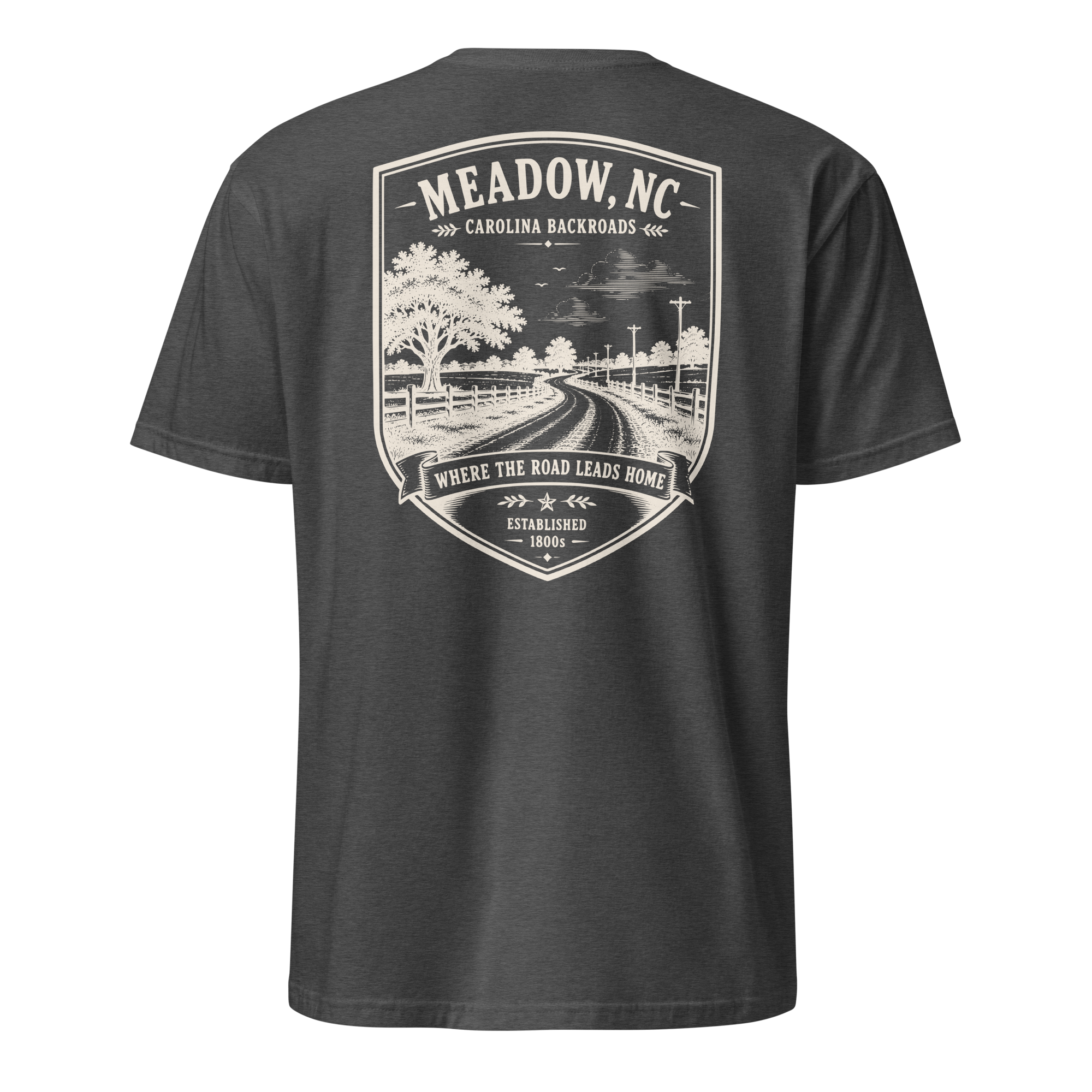 Meadow, NC - Carolina Backroads - Unisex T-Shirt
