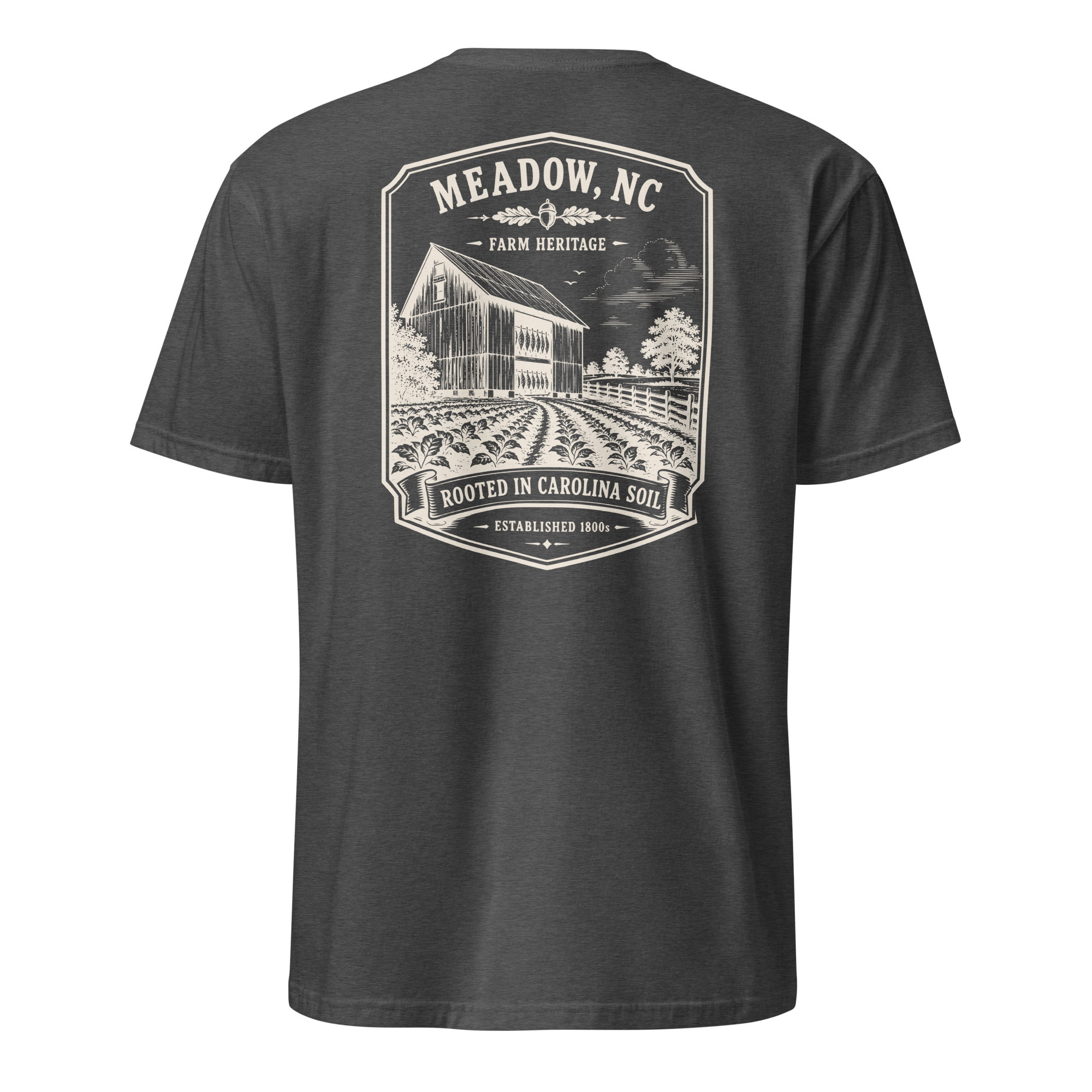 Meadow, NC - Rooted In Carolina - Unisex T-Shirt