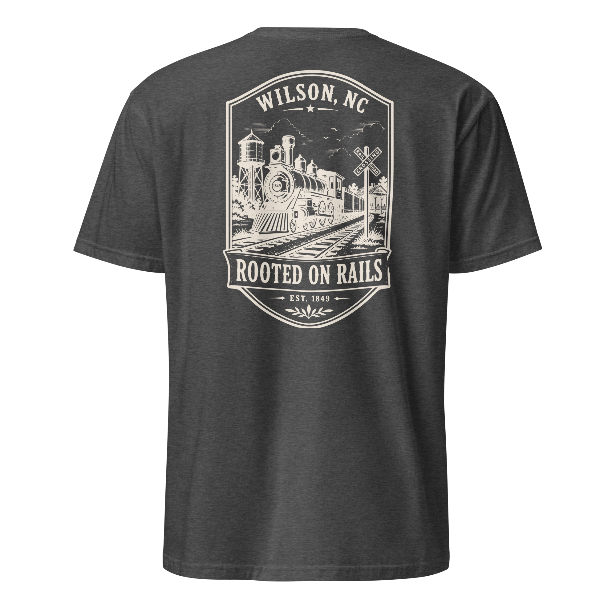 Wilson, NC - Rooted On Rails - Unisex T-Shirt
