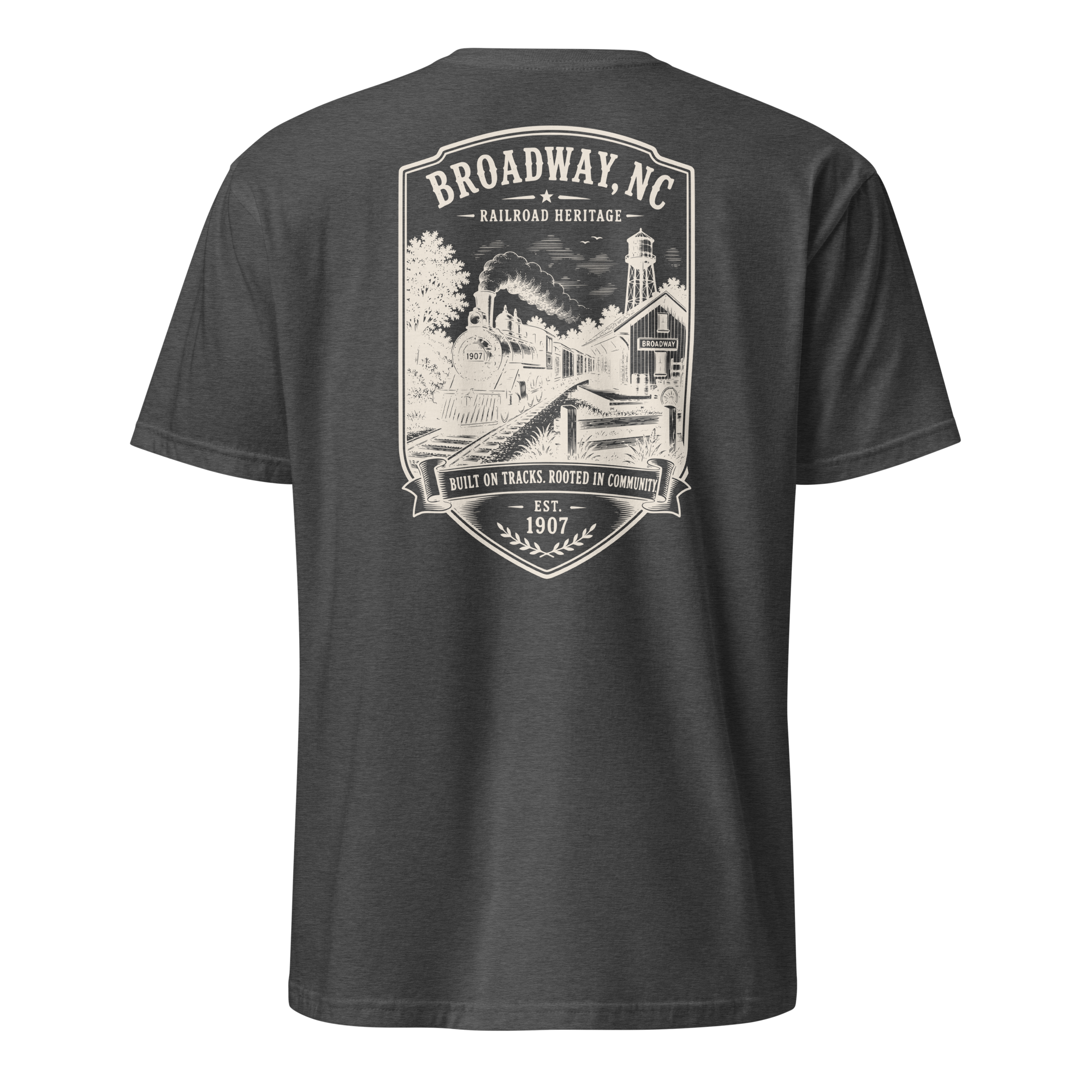Broadway, NC - Railroad Heritage - Short-Sleeve Unisex